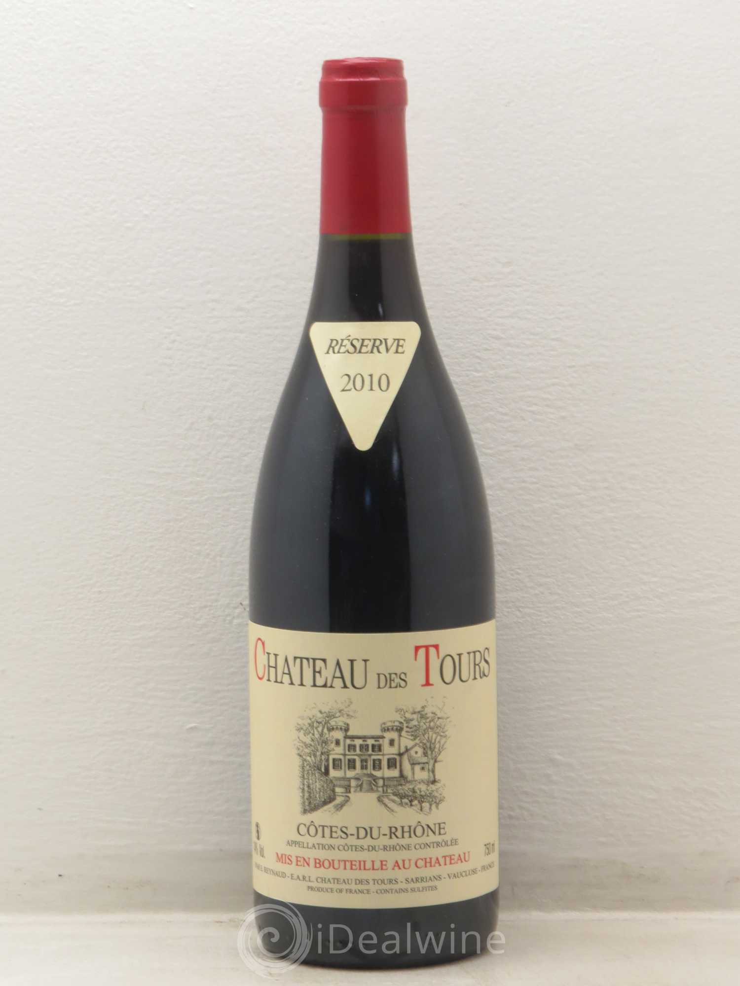 Côtes-du-Rhône Château des Tours Emmanuel Reynaud 2010 - Lot de 1 bouteille - 0
