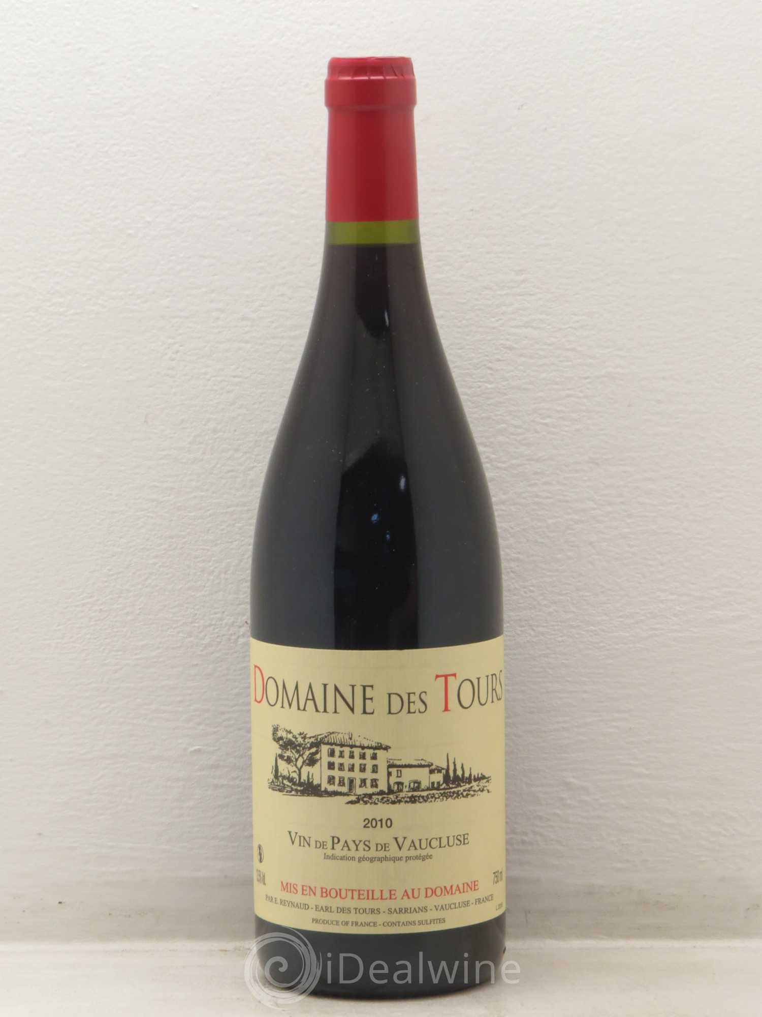Vaucluse (Vin de Pays de Vaucluse) Domaine des Tours Emmanuel Reynaud 2010 - Lot de 1 bouteille - 0