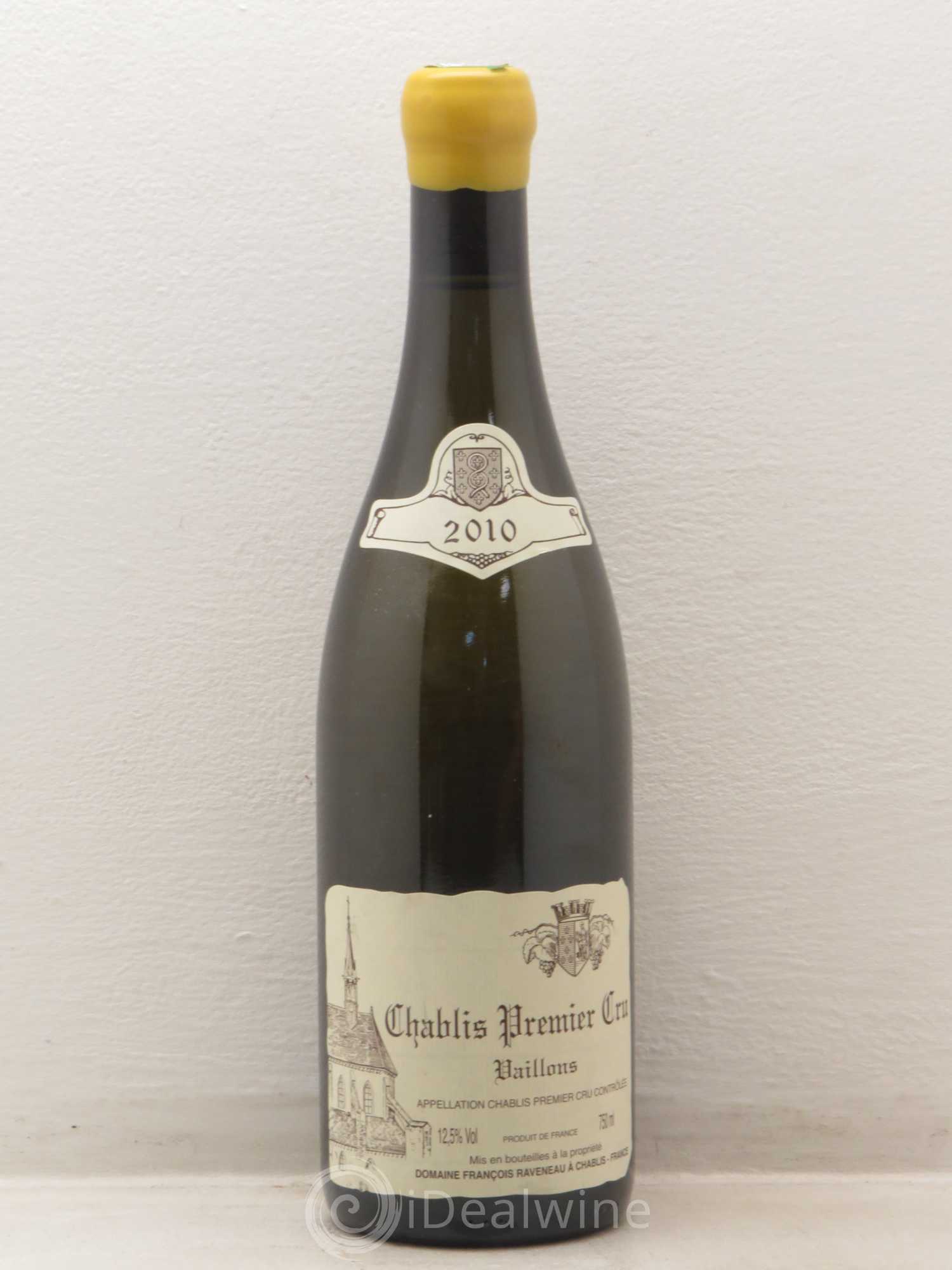 Chablis 1er Cru Vaillons Raveneau (Domaine) 2010 - Lot de 1 bouteille - 0