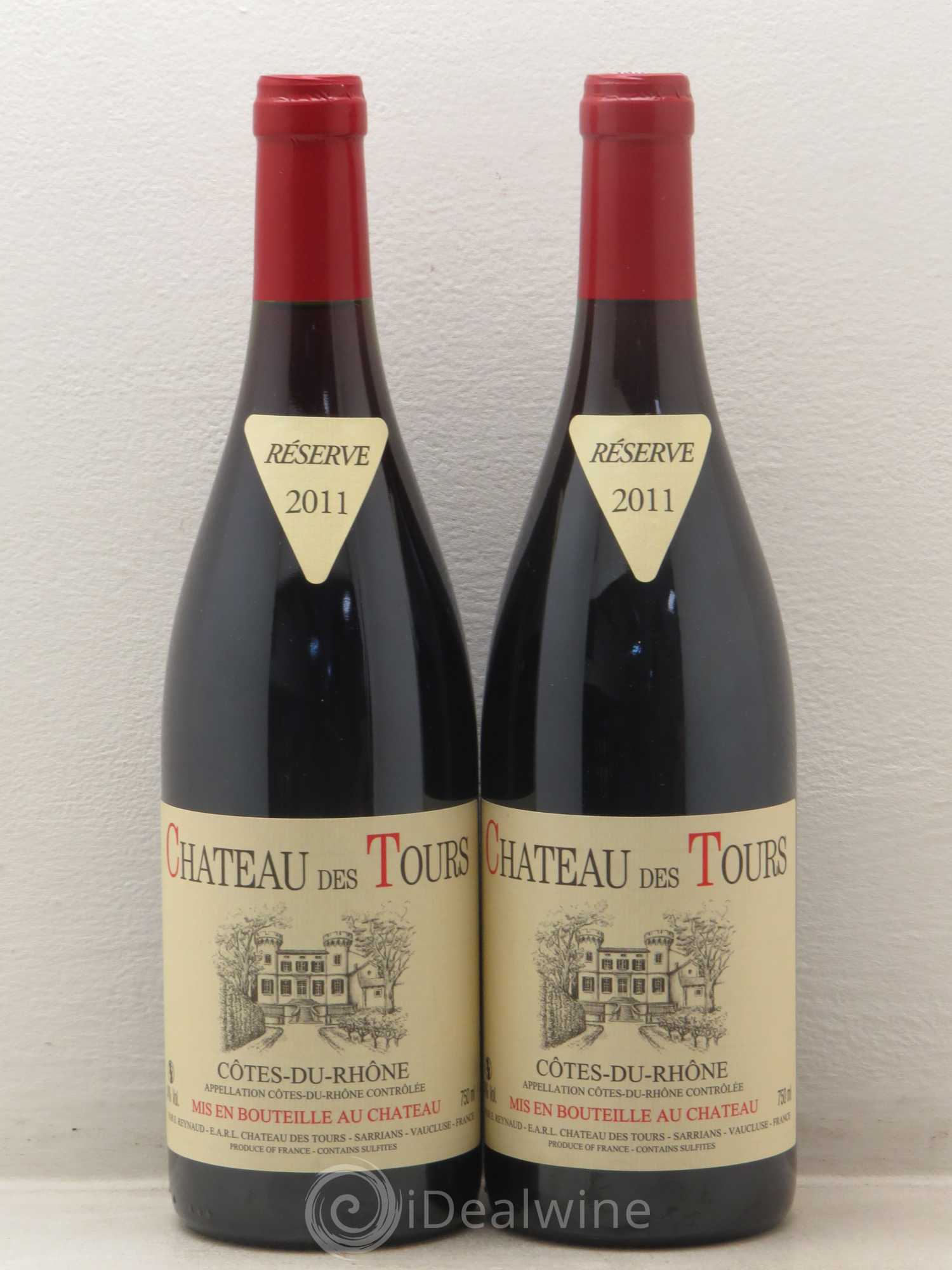 Côtes-du-Rhône Château des Tours Emmanuel Reynaud 2011 - Lot de 2 bouteilles - 0