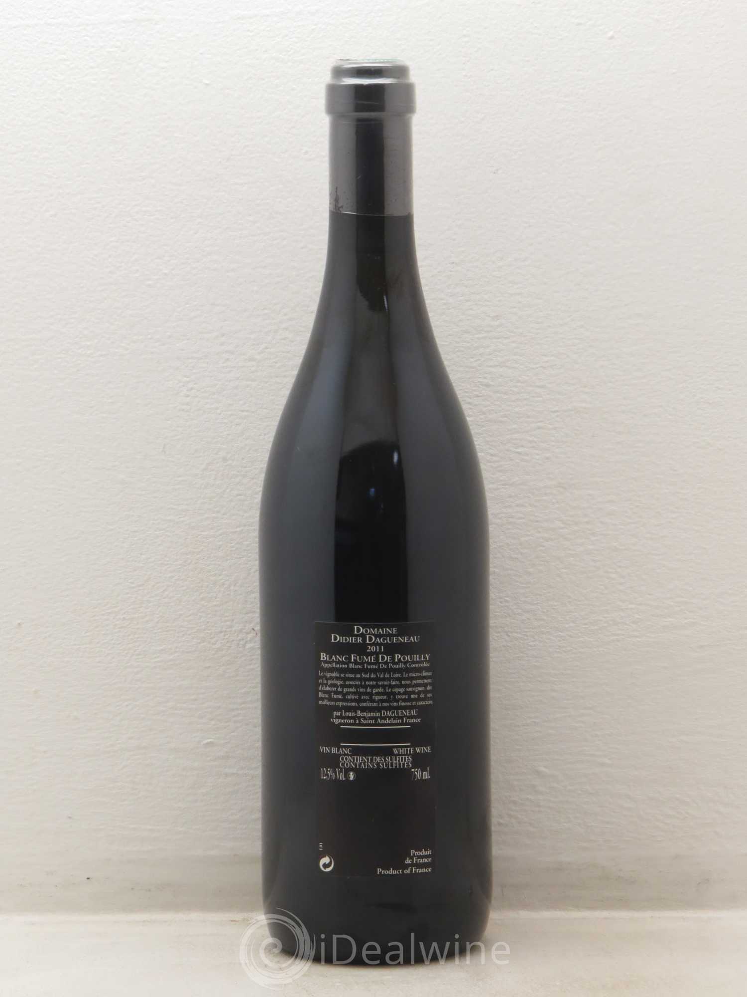 Vin de France (anciennement Pouilly-Fumé) Silex Dagueneau (Domaine Didier - Louis-Benjamin) 2011 - Lot de 1 bouteille - 1