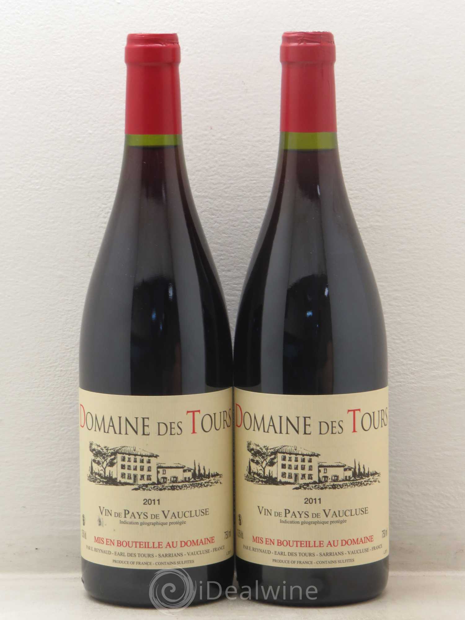 Vaucluse (Vin de Pays de Vaucluse) Domaine des Tours Emmanuel Reynaud 2011 - Lot de 2 bouteilles - 0