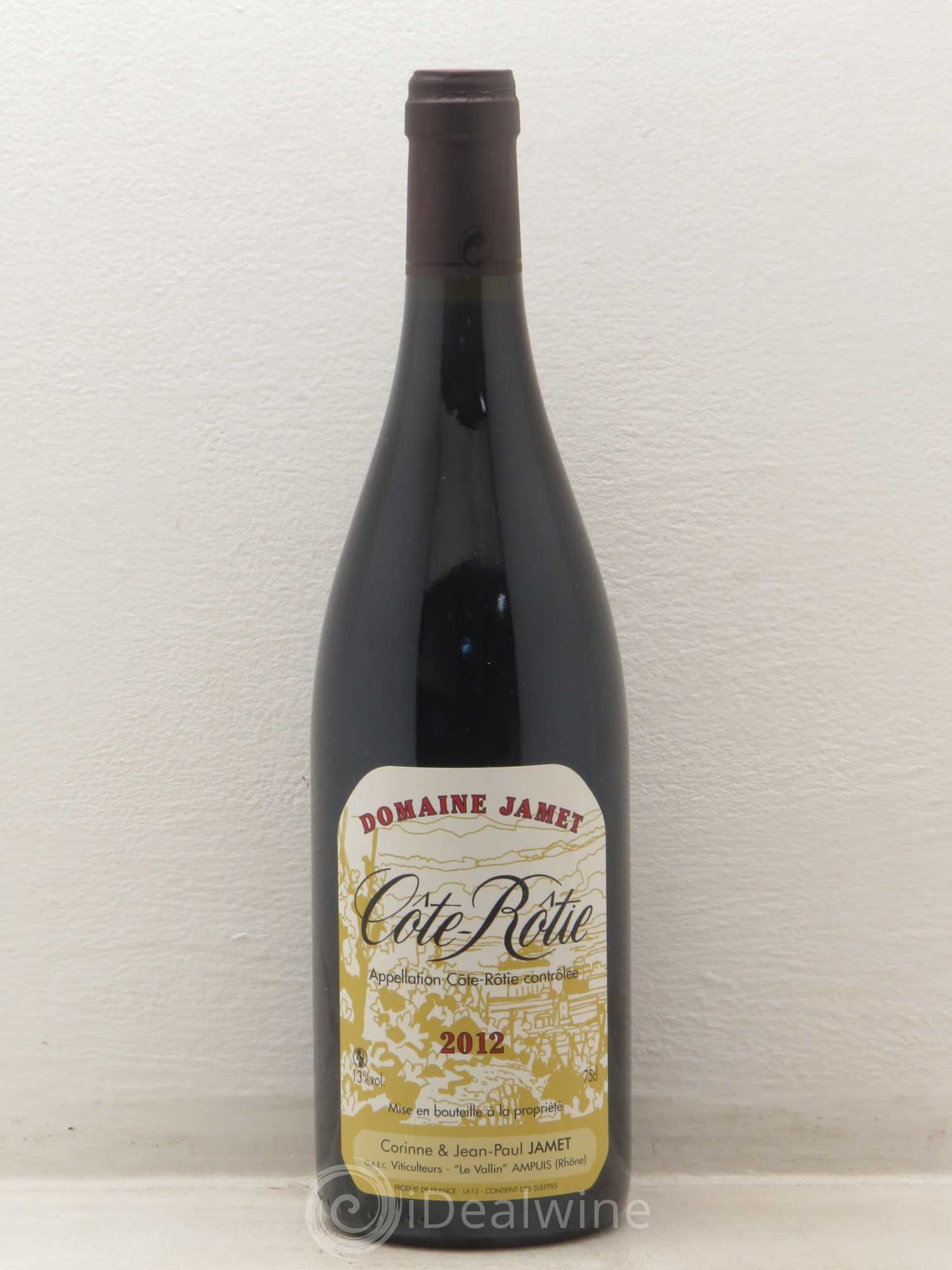 Côte-Rôtie Jamet (Domaine) 2012 - Lot de 1 bouteille - 0