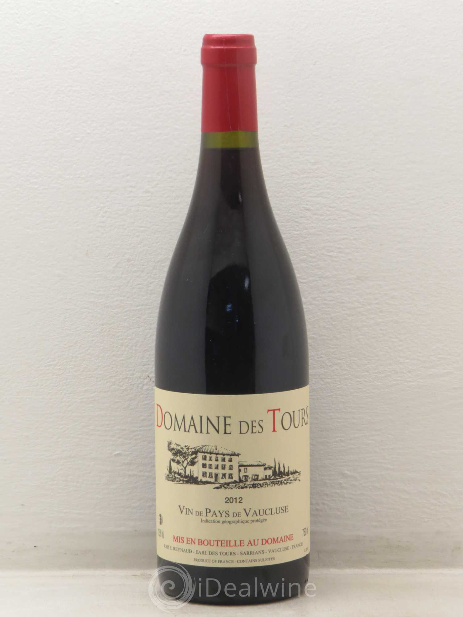 Vaucluse (Vin de Pays de Vaucluse) Domaine des Tours Emmanuel Reynaud 2012 - Lot de 1 bouteille - 0