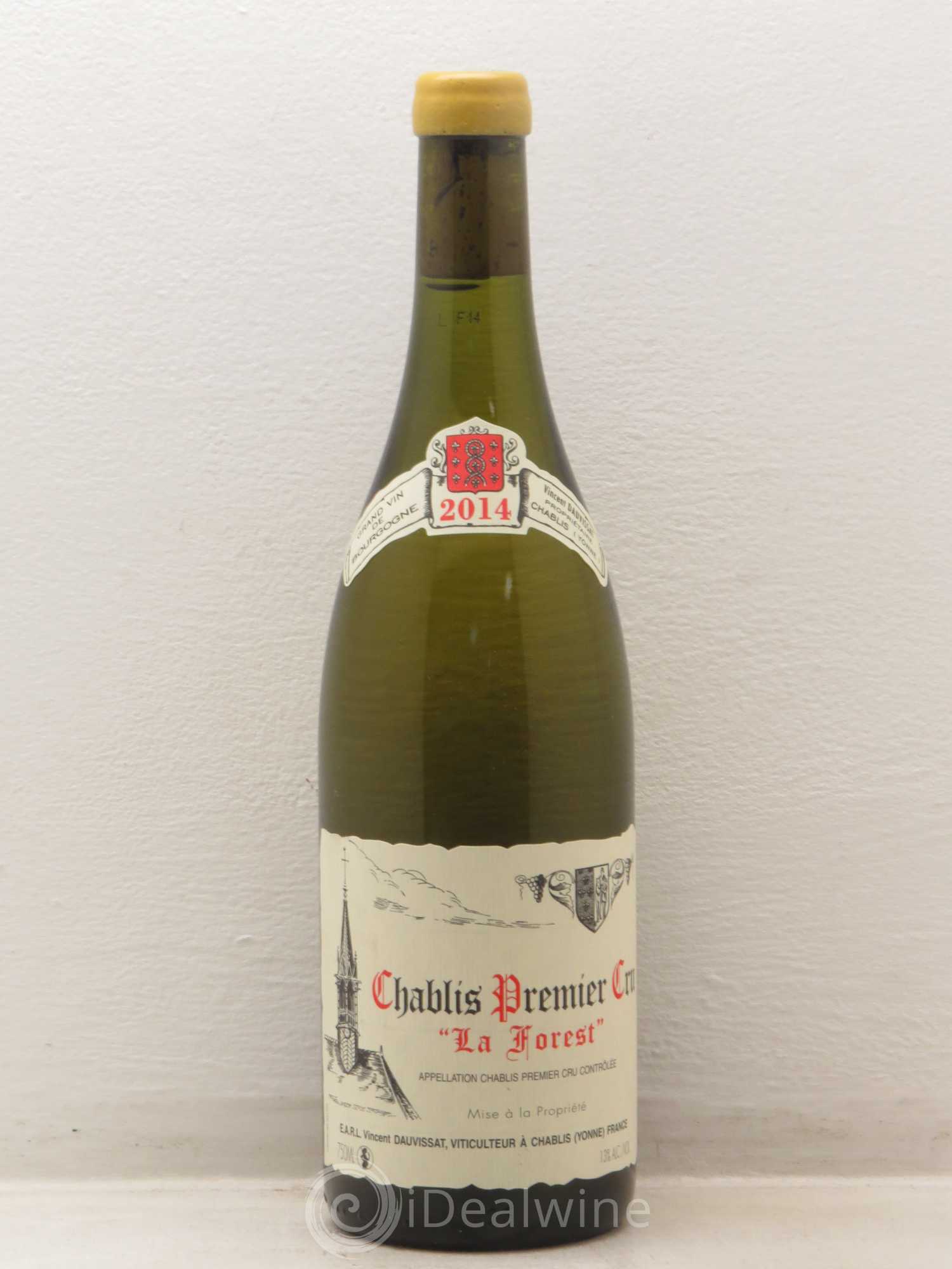 Chablis 1er Cru La Forest Vincent Dauvissat (Domaine) 2014 - Lot de 1 bouteille - 0