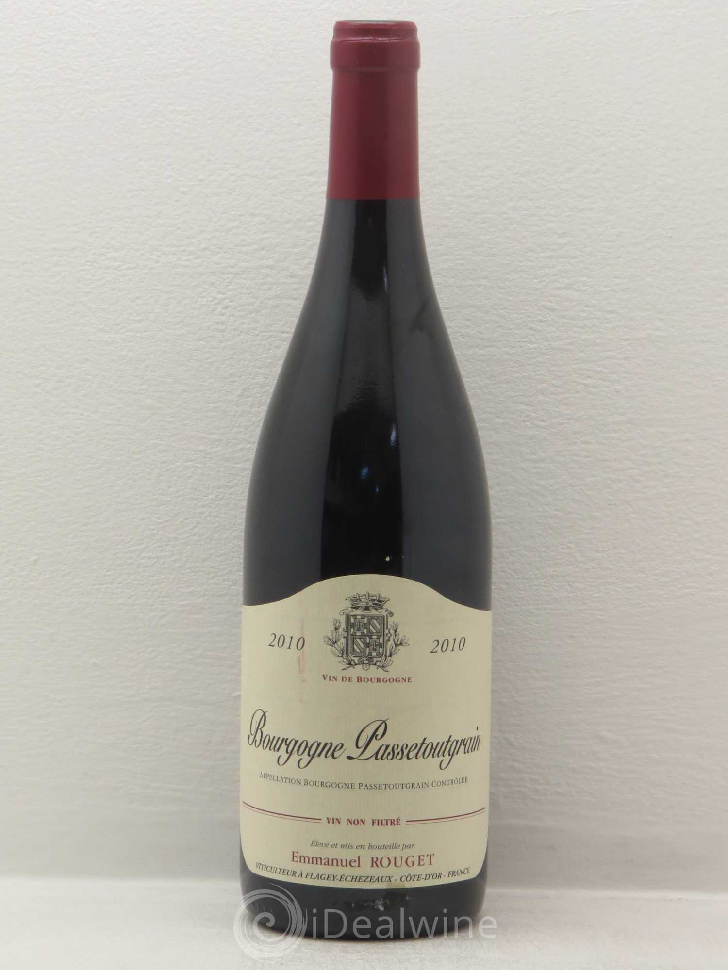 Bourgogne Bourgogne Passe-Tout-Grain Domaine Emmanuel Rouget 2010 - Posten von 1 Flasche - 0