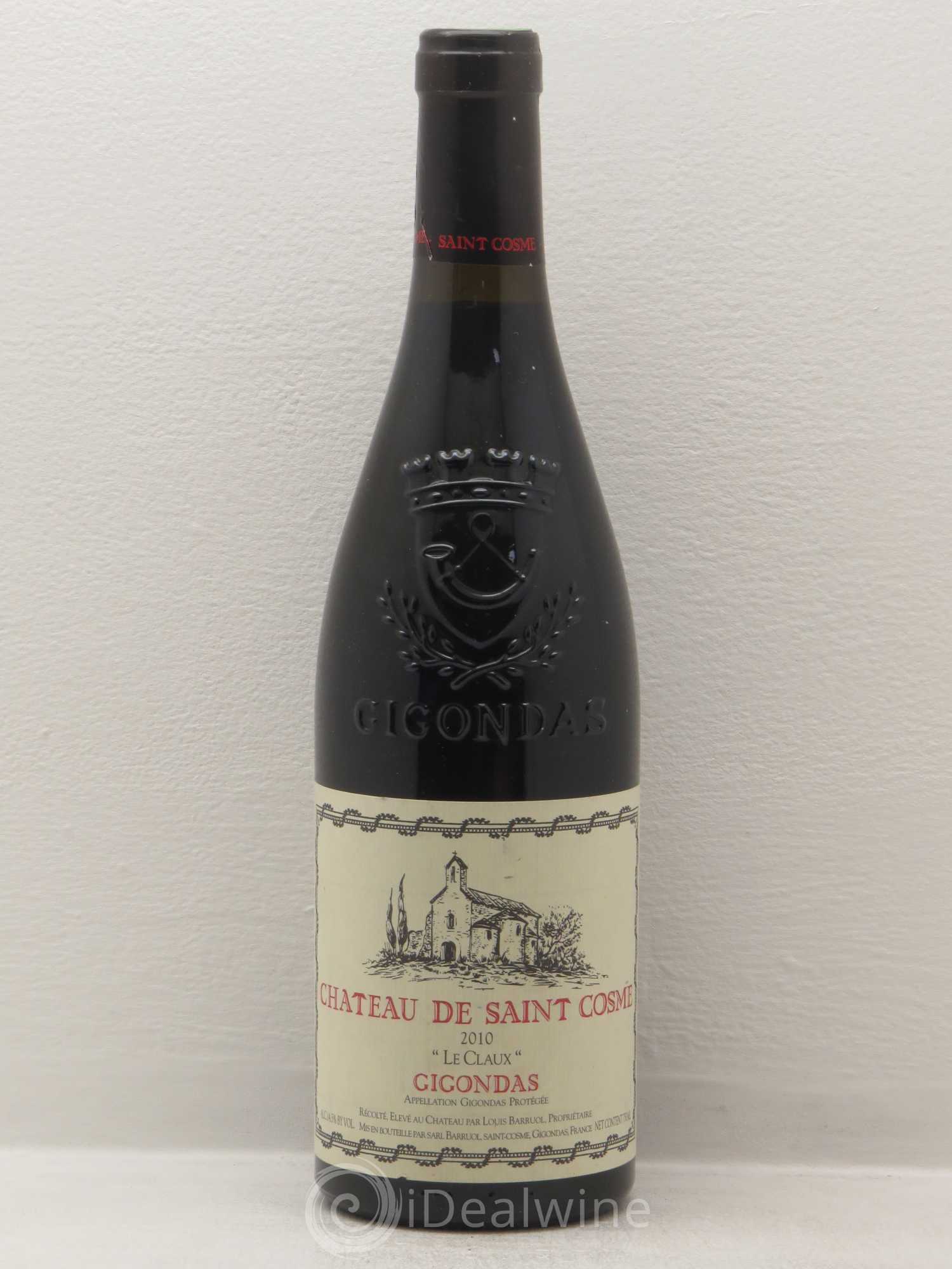 Gigondas Le Claux Saint Cosme 2010 - Lot de 1 bouteille - 0