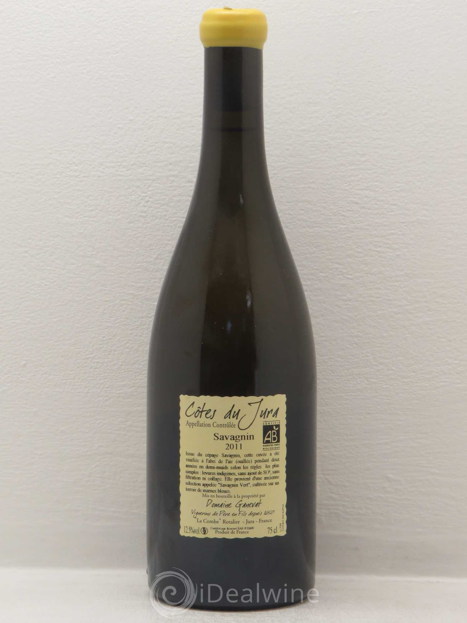 Côtes du Jura Les Chalasses Marnes Bleues Jean-François Ganevat (Domaine) 2011 - Lot de 1 bouteille - 1