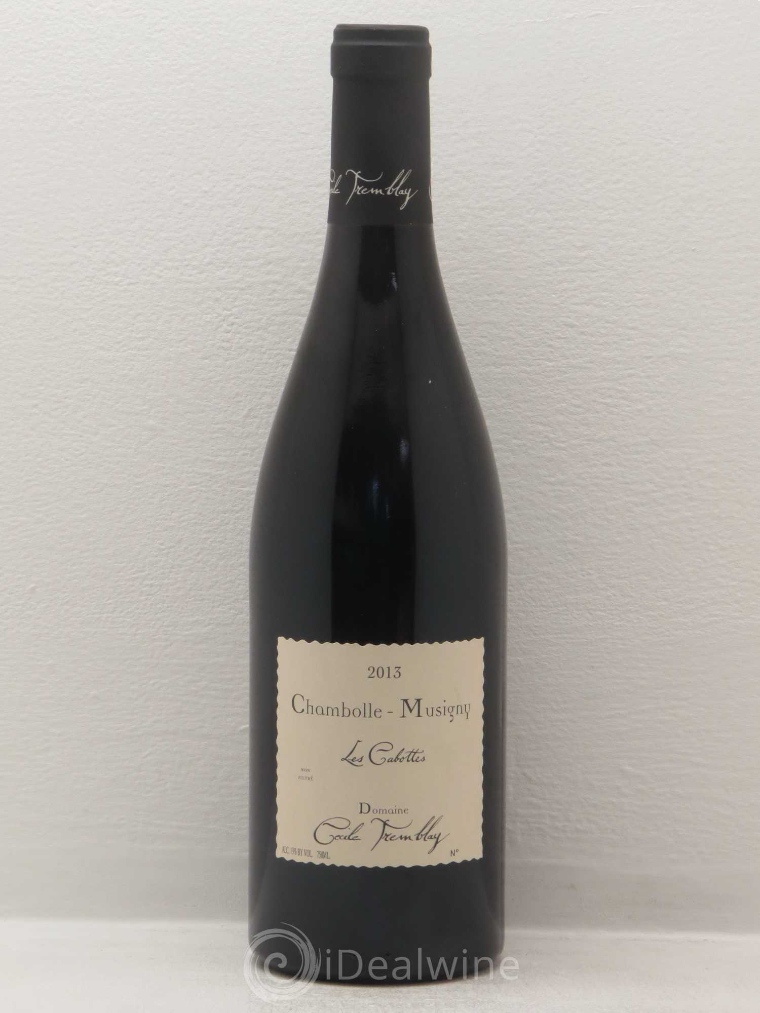 Chambolle-Musigny Les Cabottes Cécile Tremblay 2013 - Lot de 1 bouteille - 0