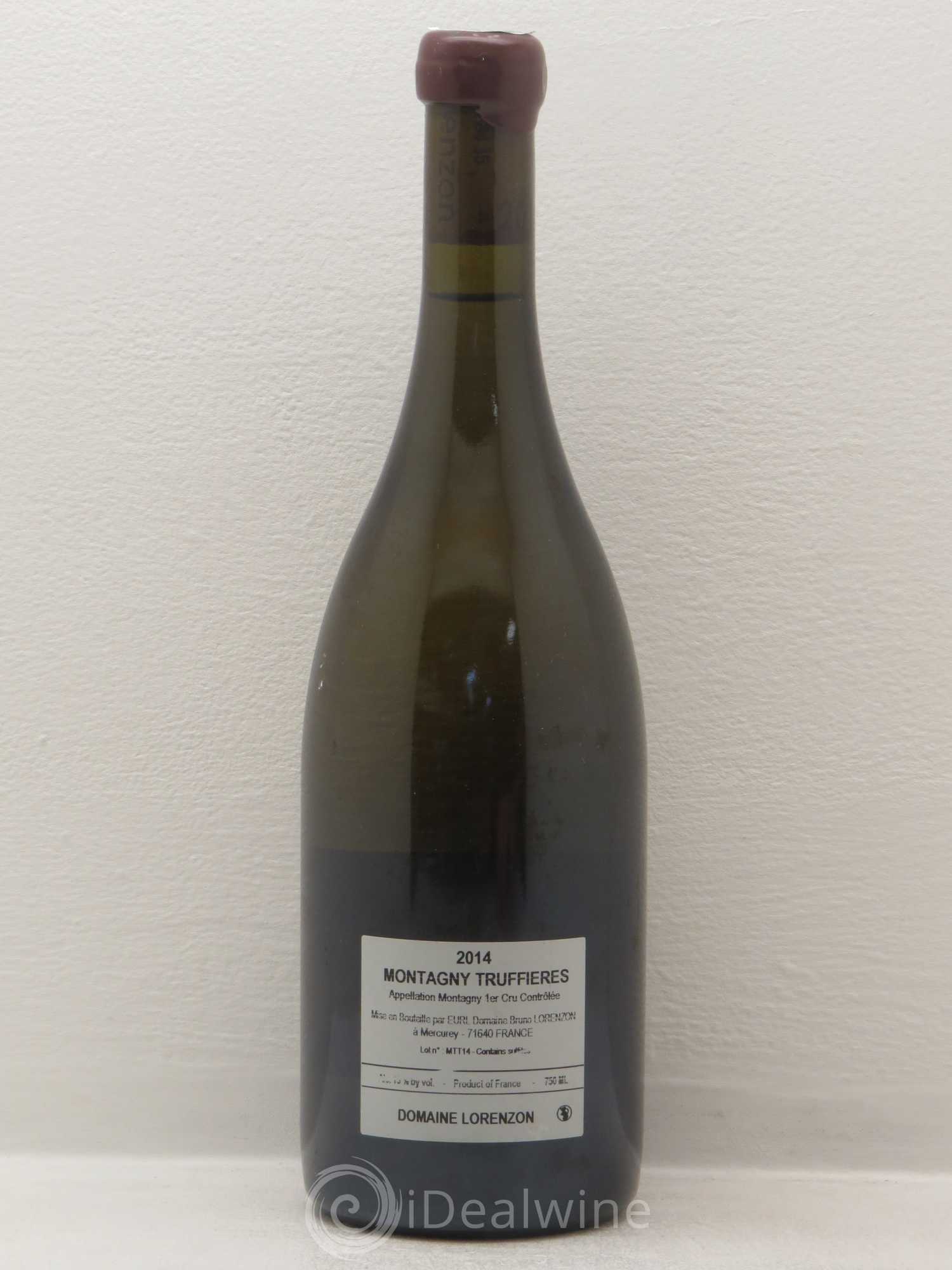 Montagny 1er Cru Montagny 1er cru Les Truffières Domaine Lorenzon 2014 - Posten von 1 Flasche - 1