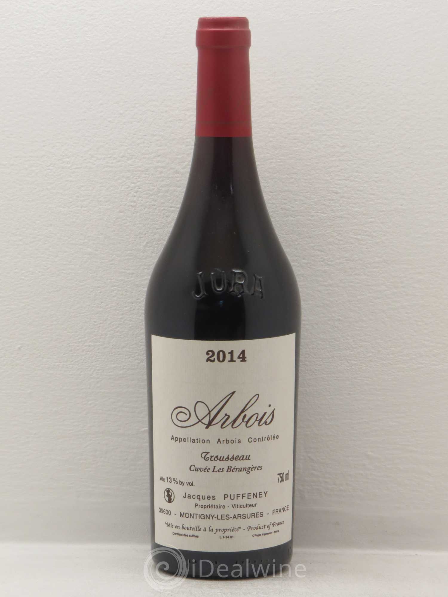 Arbois Arbois Trousseau les Berangeres Domaine Puffeney 2014 - Posten von 1 Flasche - 0