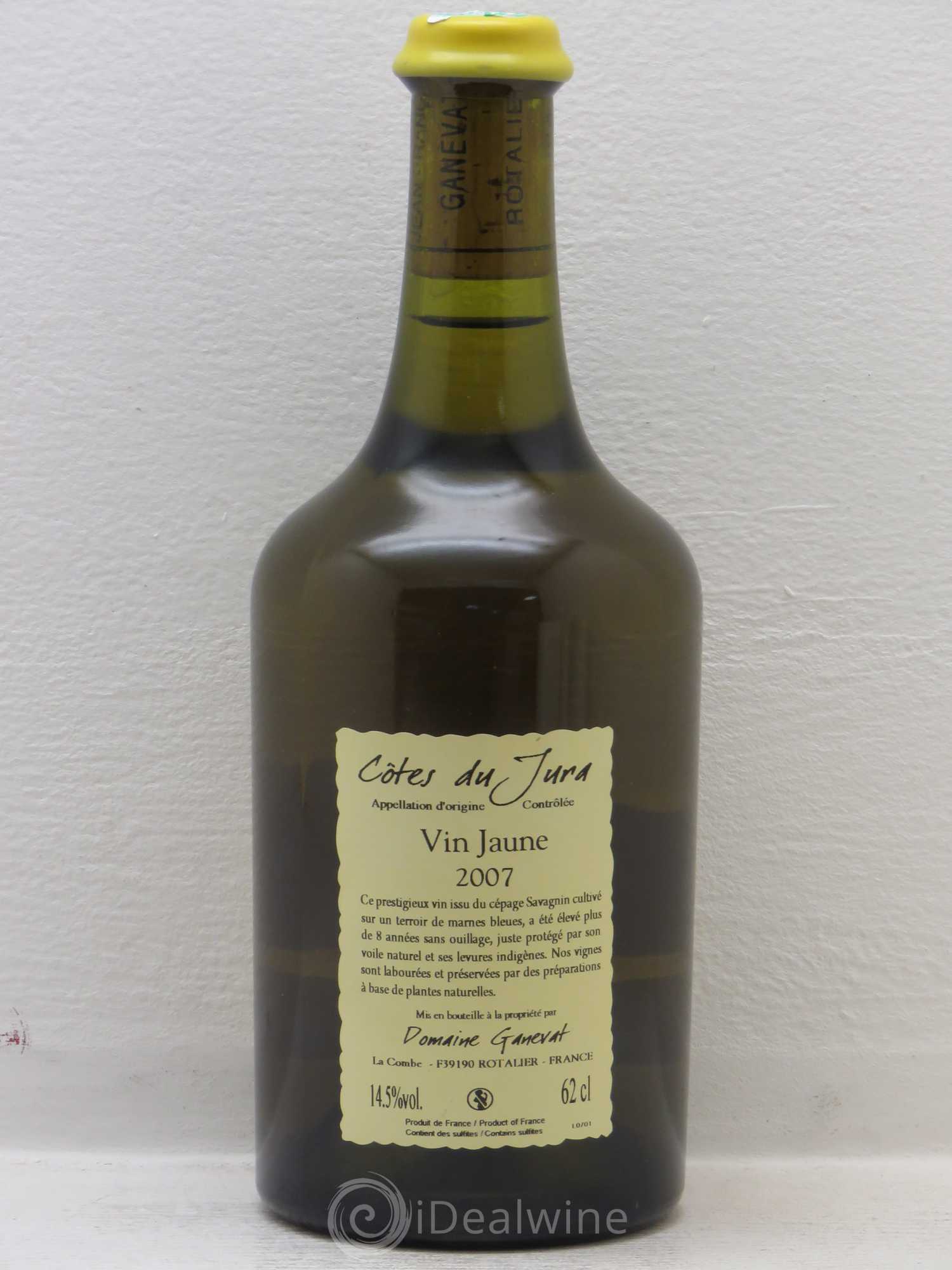 Côtes du Jura Vin Jaune Jean-François Ganevat (Domaine) 2007 - Lot de 1 bouteille - 1