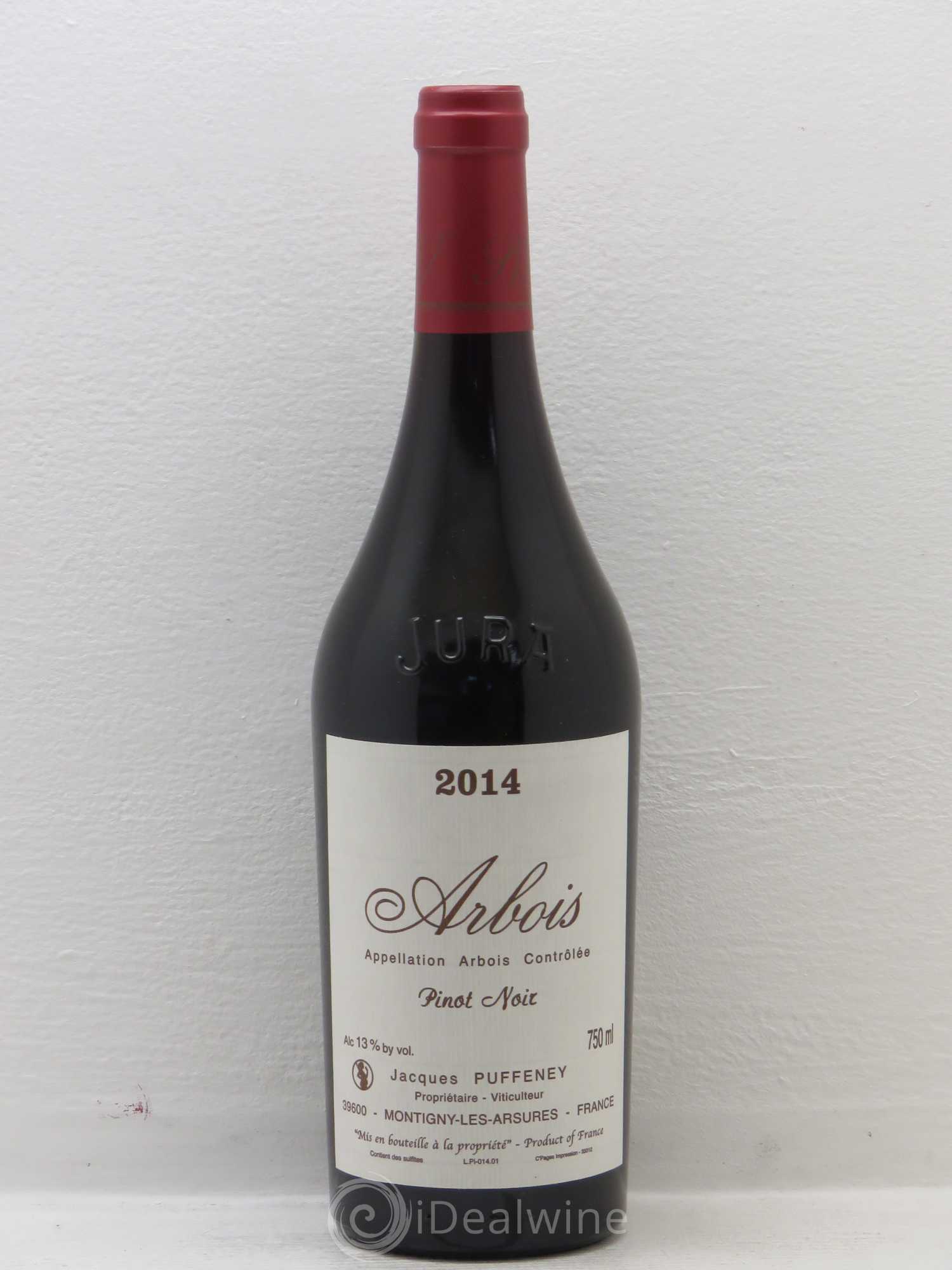 Pinot Noir Arbois pinot noir Puffeney 2014 - Posten von 1 Flasche - 0