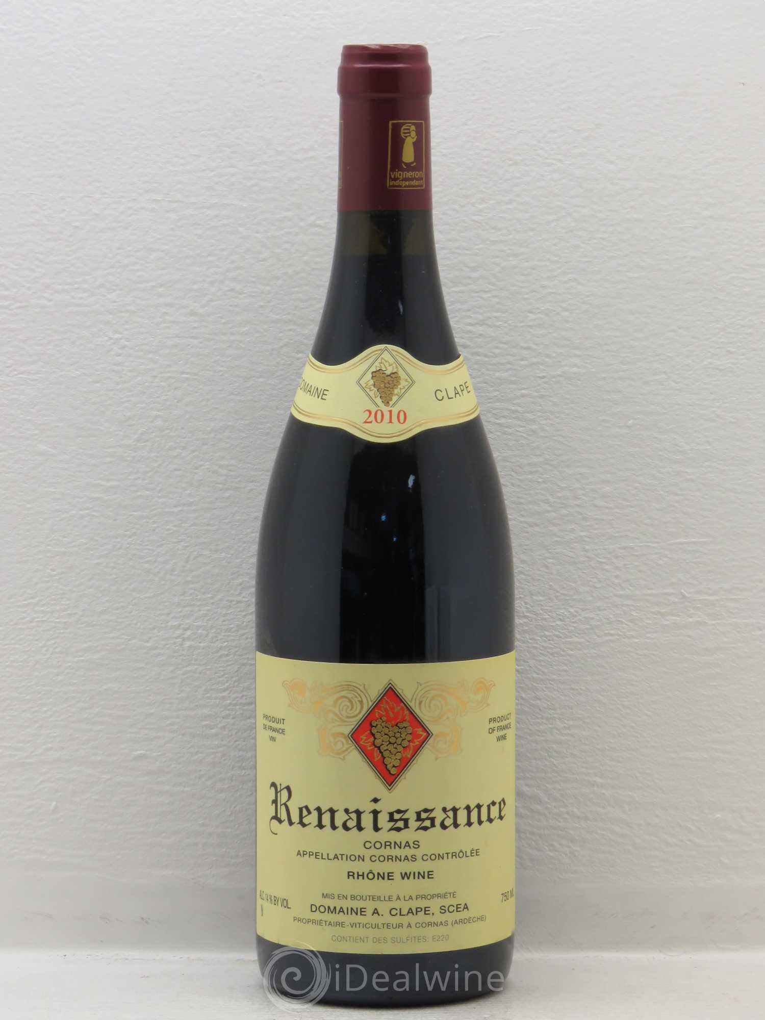 Cornas Renaissance Auguste Clape 2010 - Lot de 1 bouteille - 0