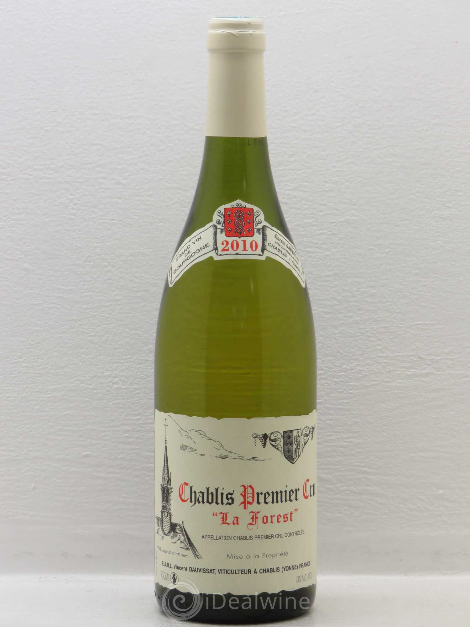Chablis 1er Cru La Forest Vincent Dauvissat (Domaine) 2010 - Lot de 1 bouteille - 0