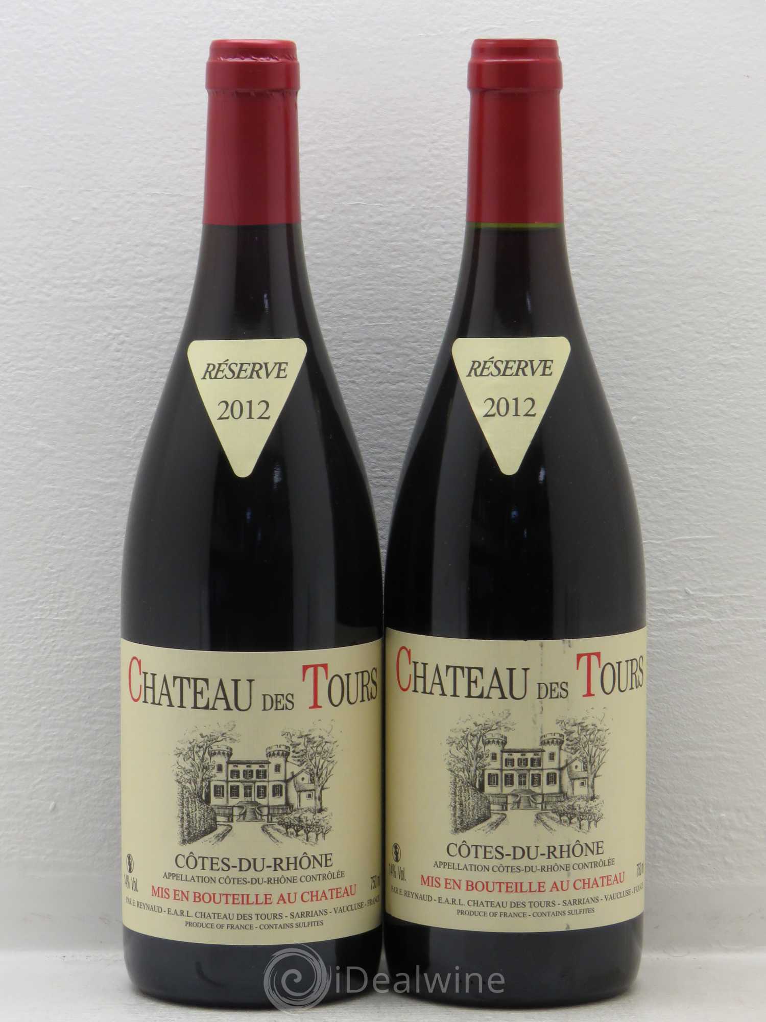 Côtes-du-Rhône Château des Tours Emmanuel Reynaud 2012 - Lot de 2 bouteilles - 0