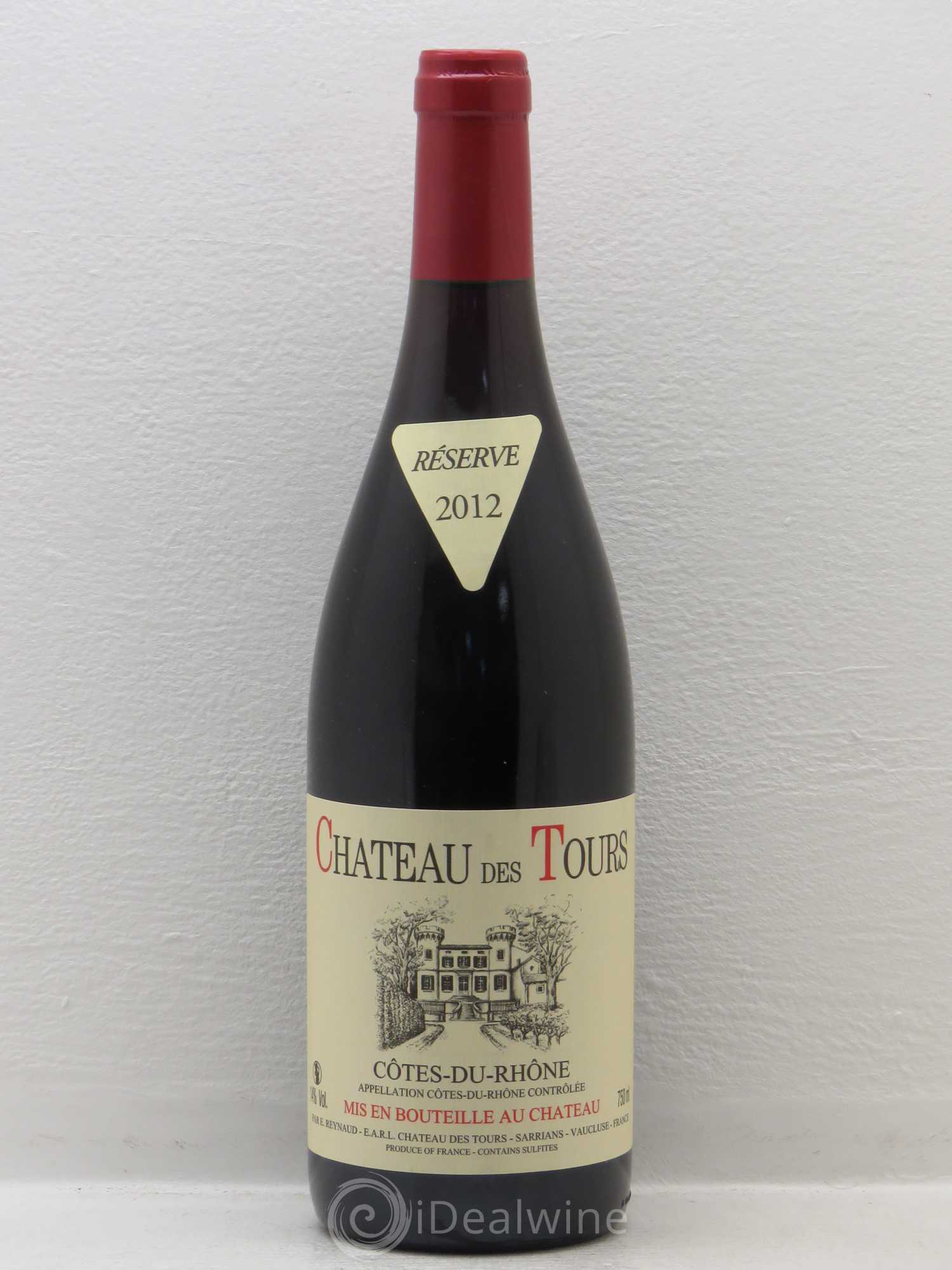 Côtes-du-Rhône Château des Tours Emmanuel Reynaud 2012 - Lot de 1 bouteille - 0