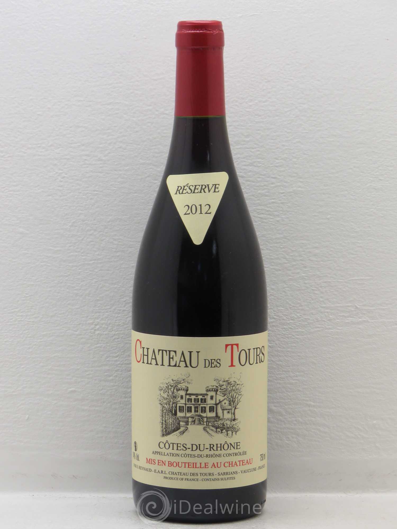 Côtes-du-Rhône Château des Tours Emmanuel Reynaud 2012 - Lot de 1 bouteille - 0