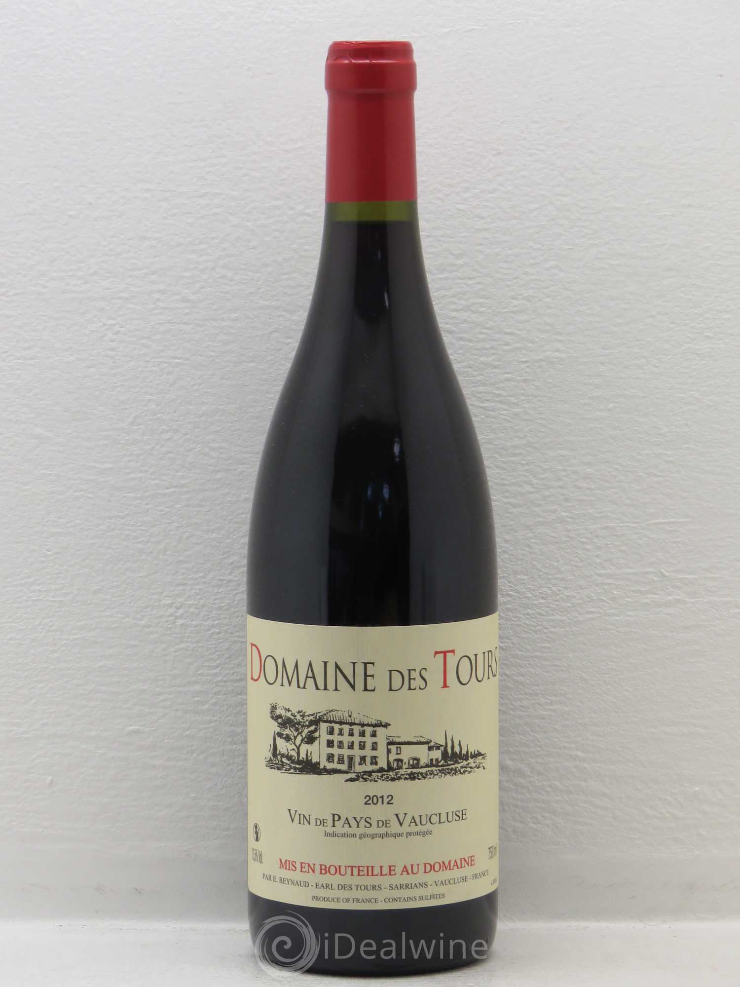 Vaucluse (Vin de Pays de Vaucluse) Domaine des Tours Emmanuel Reynaud 2012 - Lot de 1 bouteille - 0