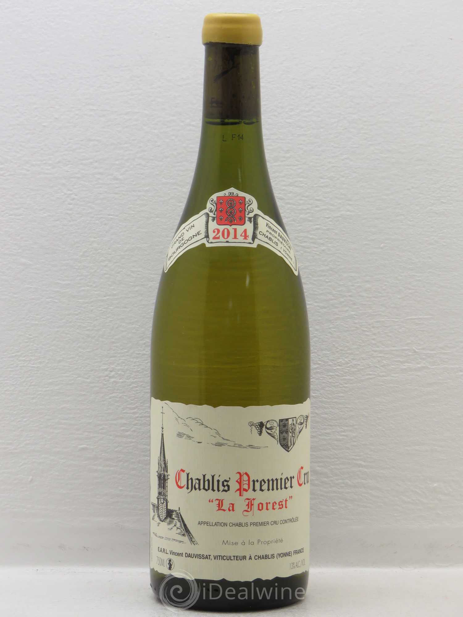 Chablis 1er Cru La Forest Vincent Dauvissat (Domaine) 2014 - Lot de 1 bouteille - 0