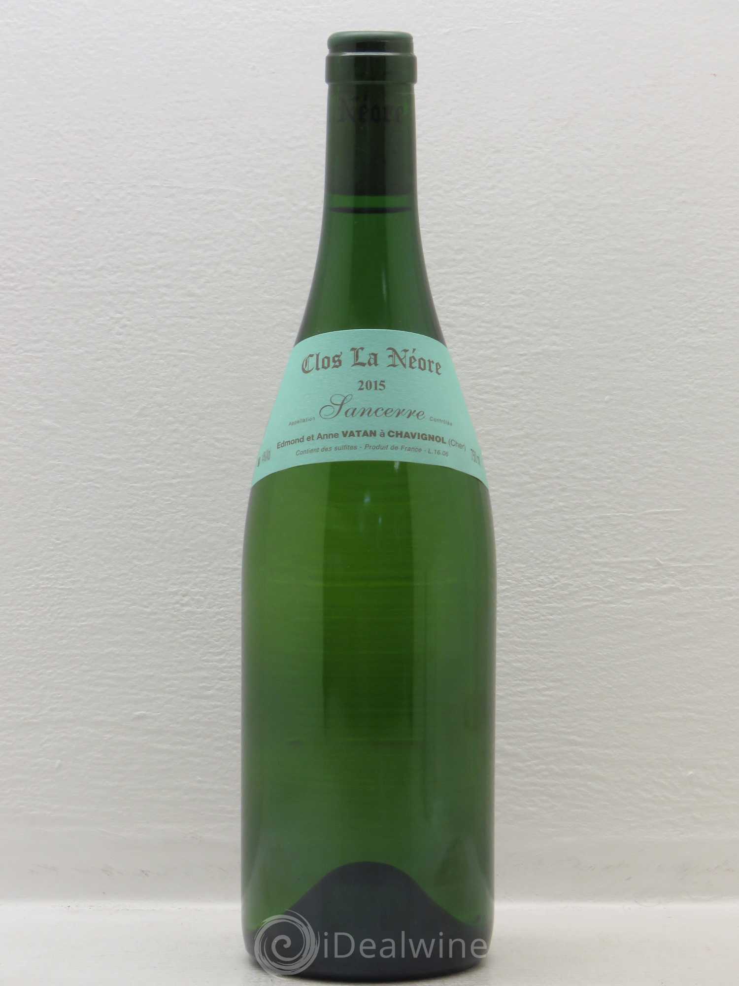 Sancerre Clos la Neore Edmond Vatan 2015 - Lot de 1 bouteille - 0