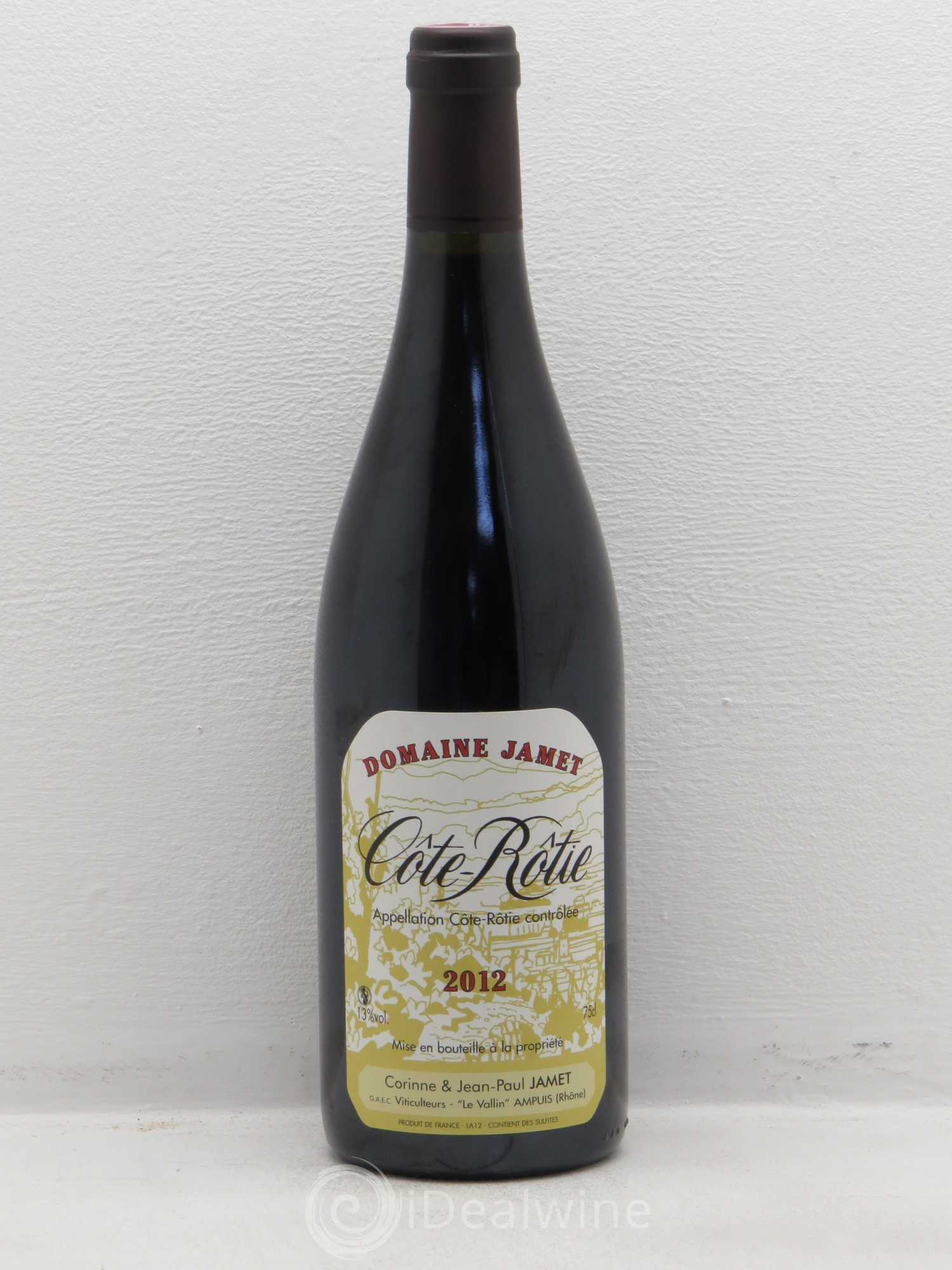 Côte-Rôtie Jamet (Domaine) 2012 - Lot de 1 bouteille - 0