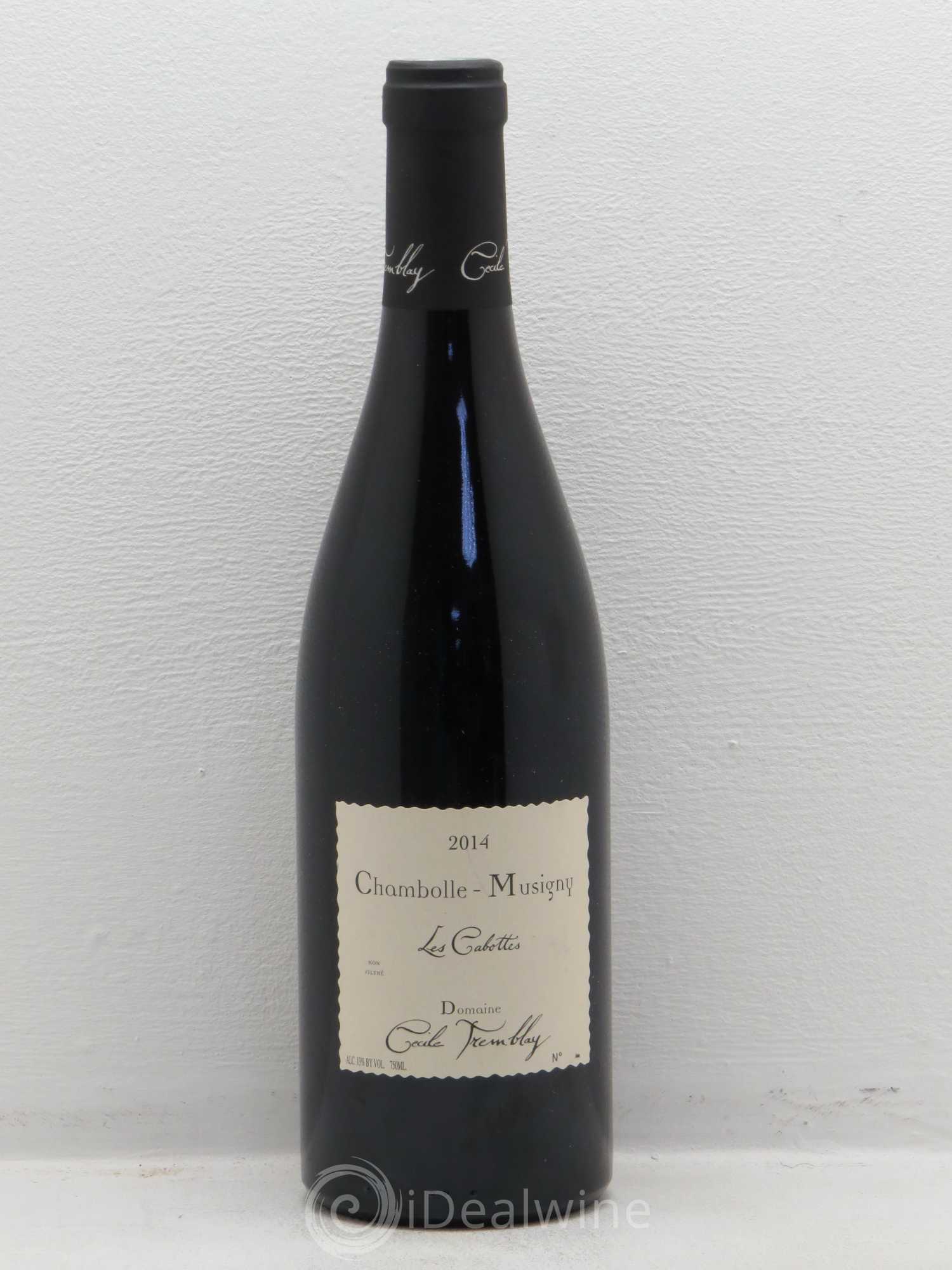 Chambolle-Musigny Les Cabottes Cécile Tremblay 2014 - Lot de 1 bouteille - 0