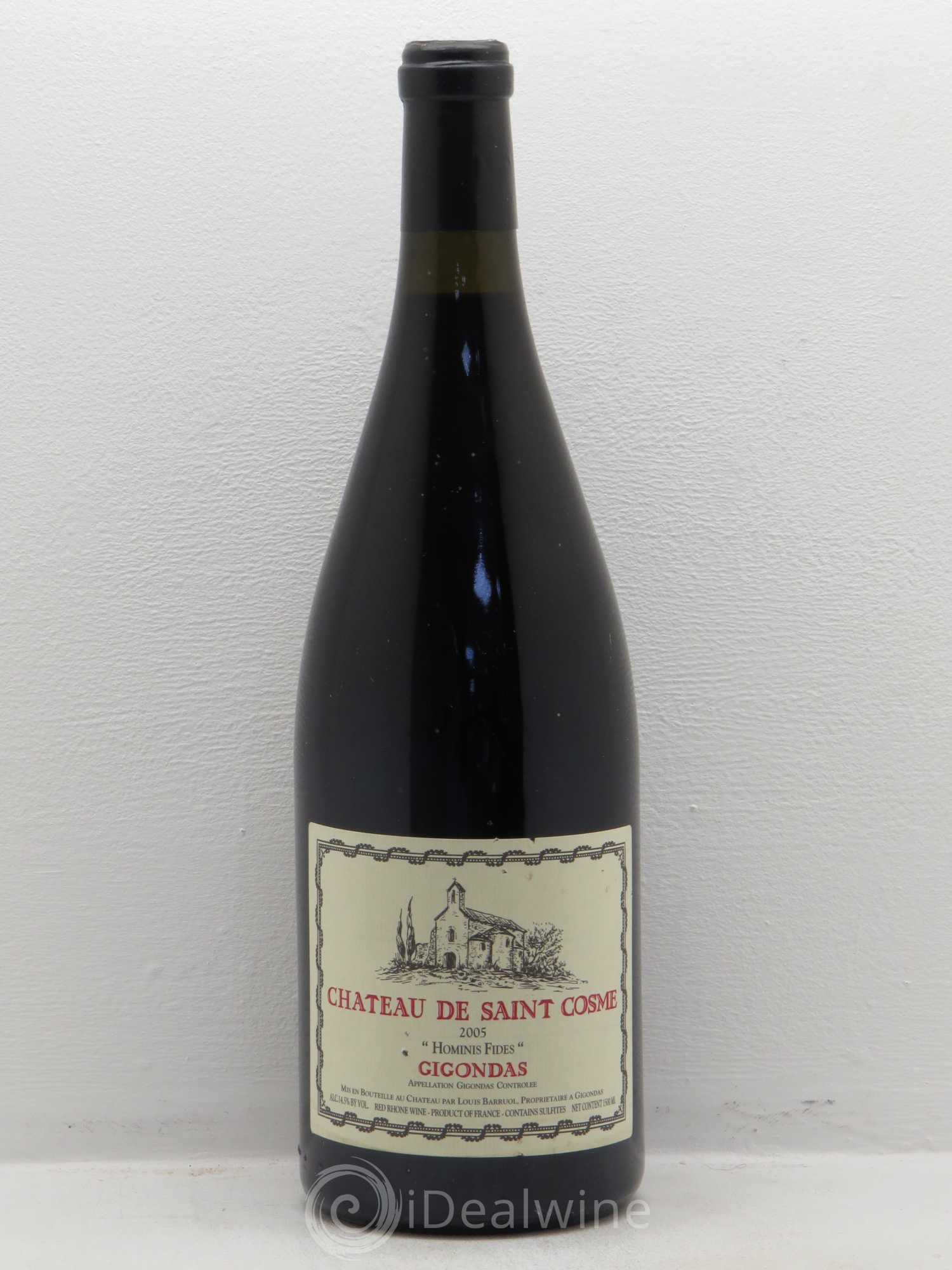 Gigondas Hominis Fides Saint Cosme 2005 - Lot de 1 magnum - 0