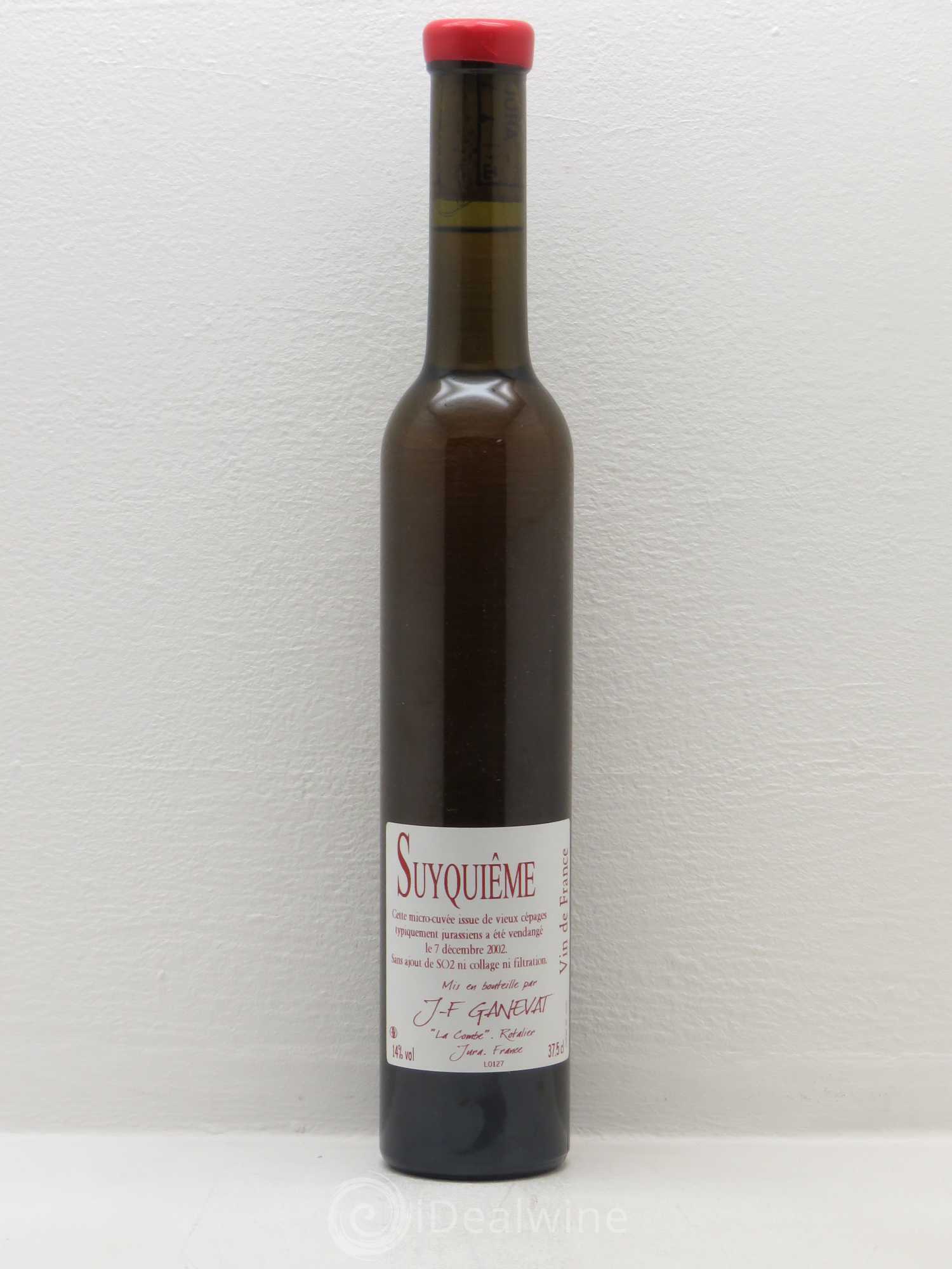 Côtes du Jura Suyquieme Ganevat 2002 - Posten von 1 Demi-Flasche - 0