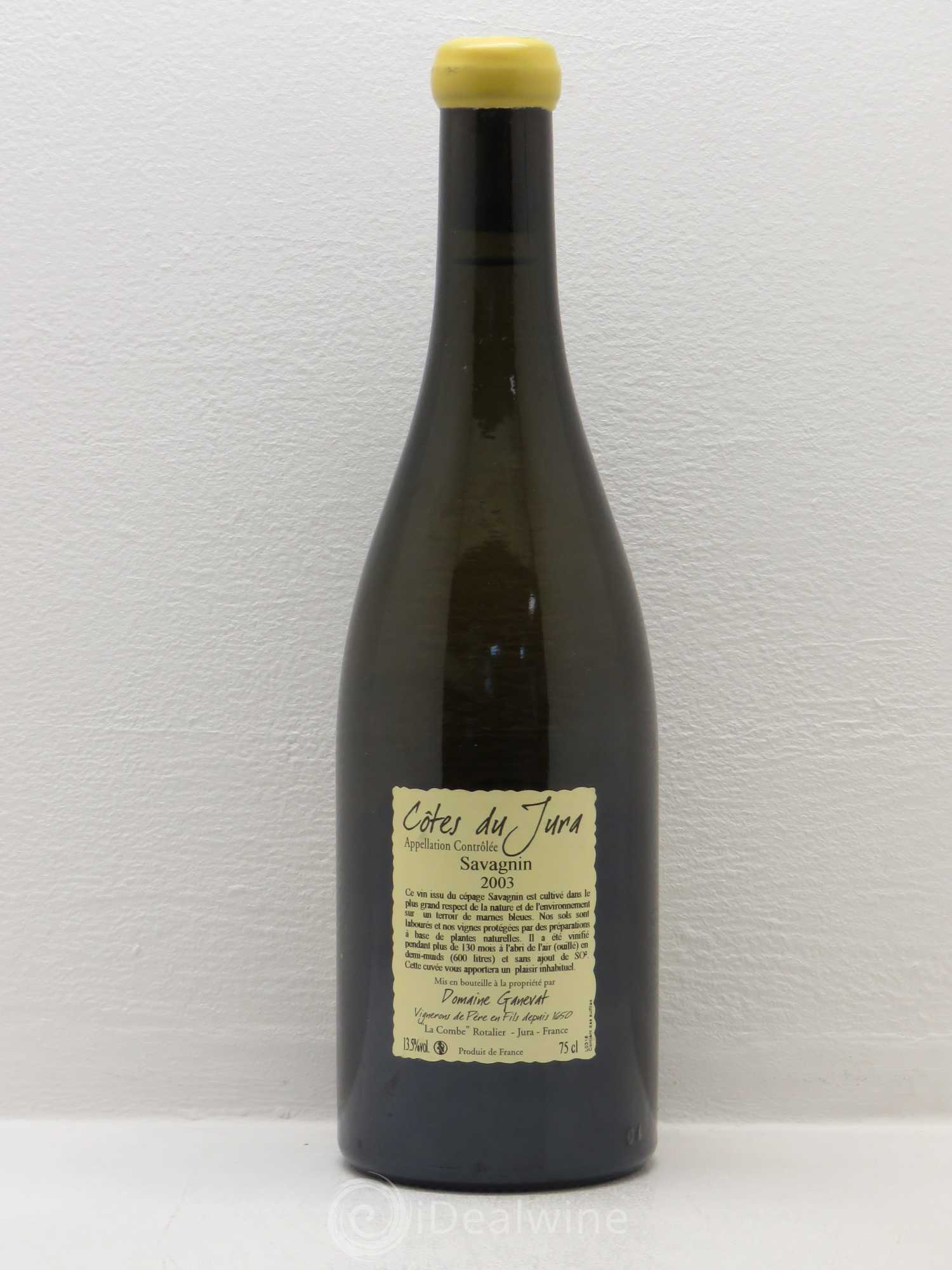 Côtes du Jura Les Vignes de mon Père Jean-François Ganevat (Domaine) 2003 - Lot de 1 bouteille - 1