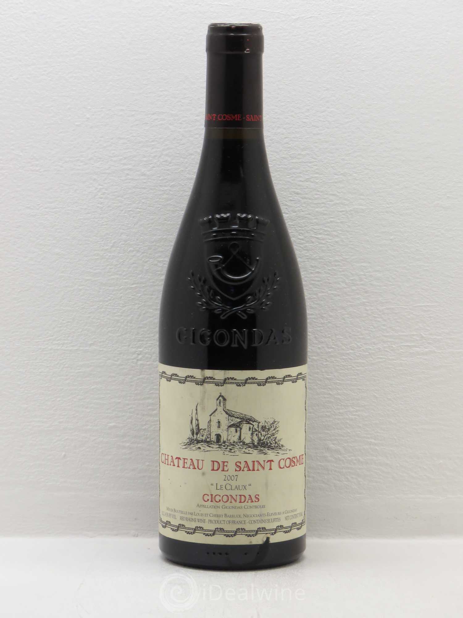 Gigondas Le Claux Saint Cosme 2007 - Lot de 1 bouteille - 0
