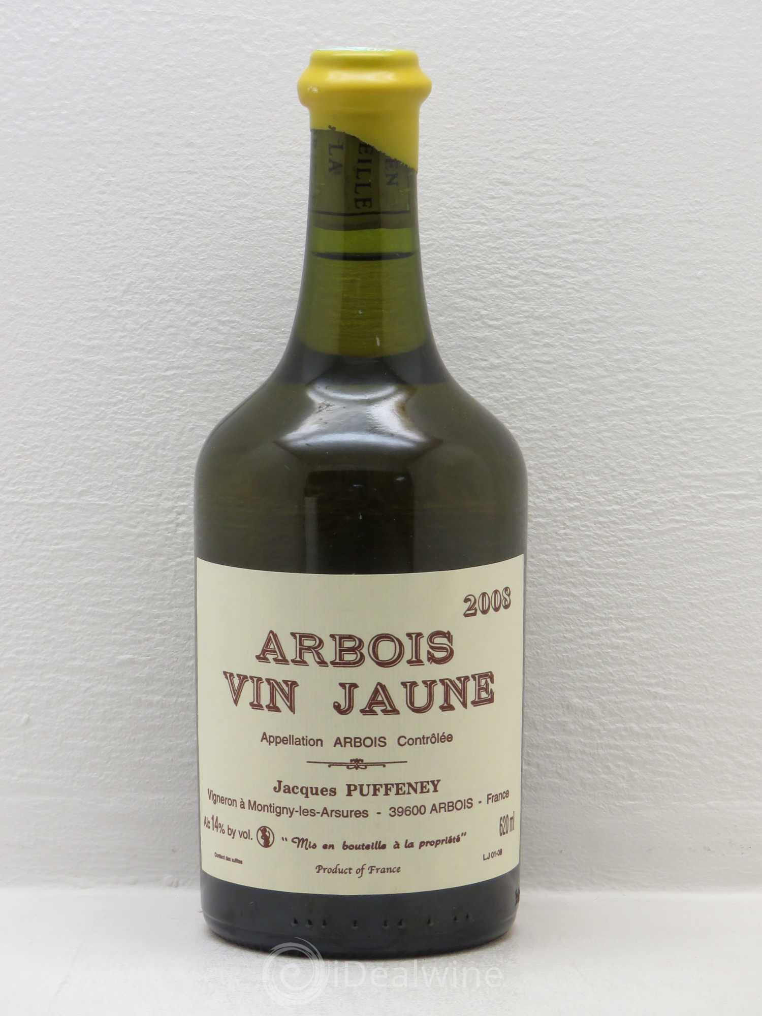 Arbois Vin Jaune Puffeney 2008 - Lot de 1 bouteille - 0