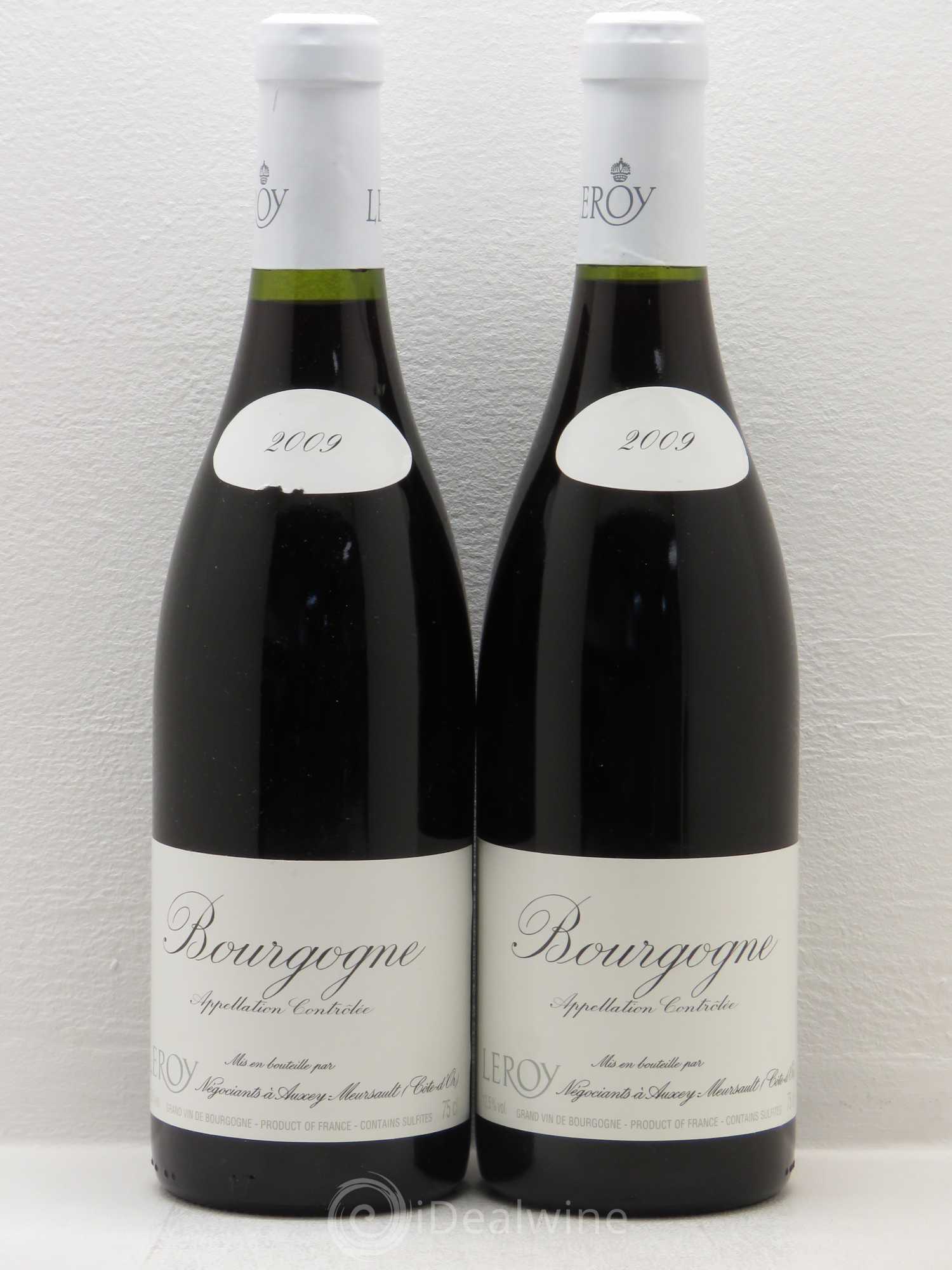 Bourgogne Leroy SA 2009 - Lot de 2 bouteilles - 0