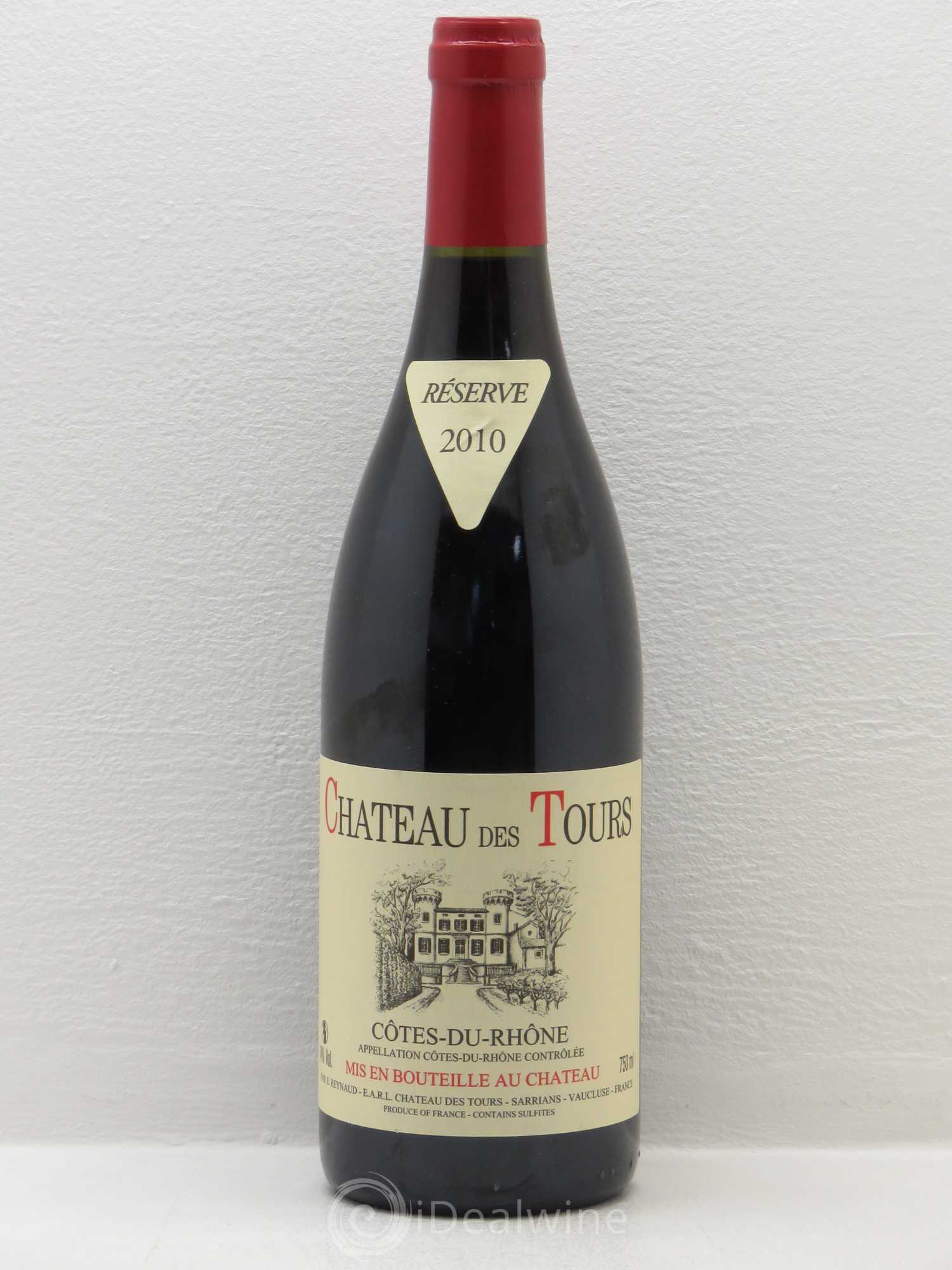 Côtes-du-Rhône Château des Tours Emmanuel Reynaud 2010 - Lot de 1 bouteille - 0
