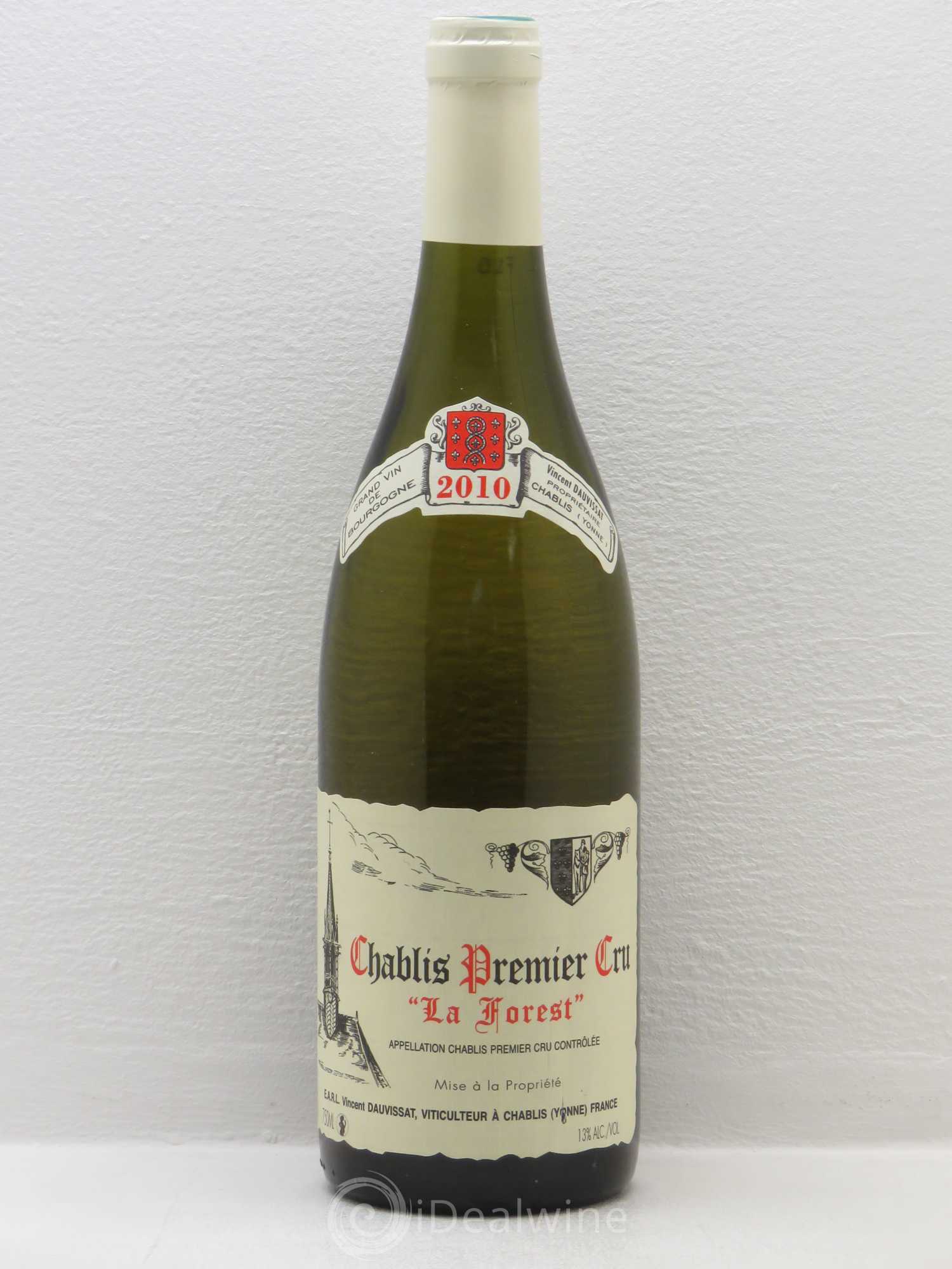 Chablis 1er Cru La Forest Vincent Dauvissat (Domaine) 2010 - Lot de 1 bouteille - 0