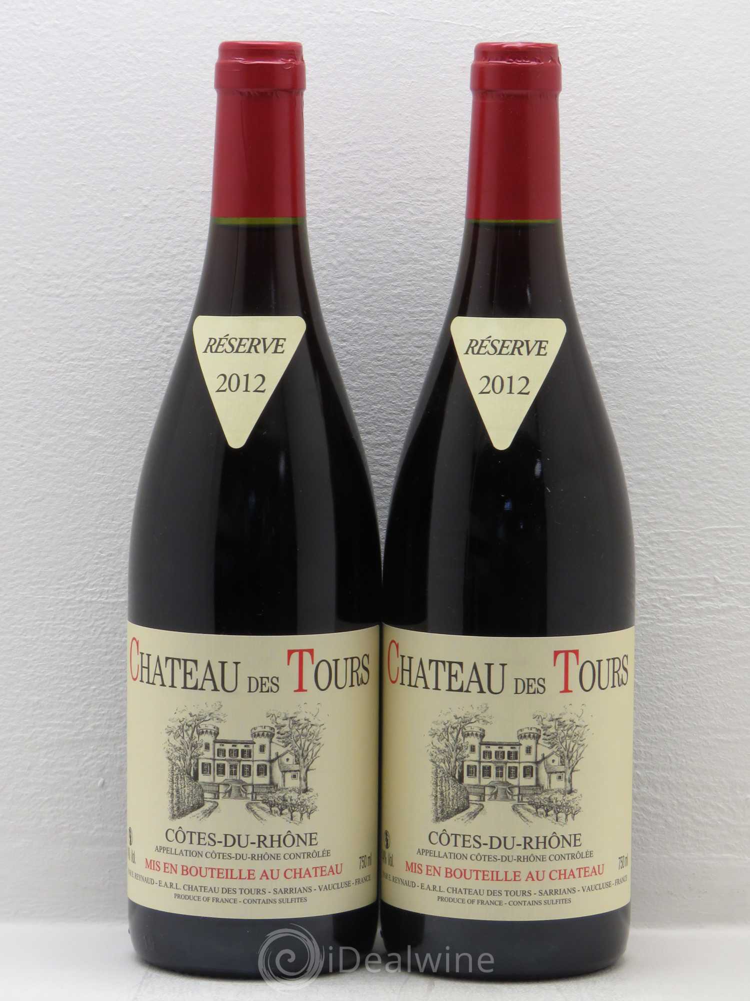 Côtes-du-Rhône Château des Tours Emmanuel Reynaud 2012 - Lot de 2 bouteilles - 0