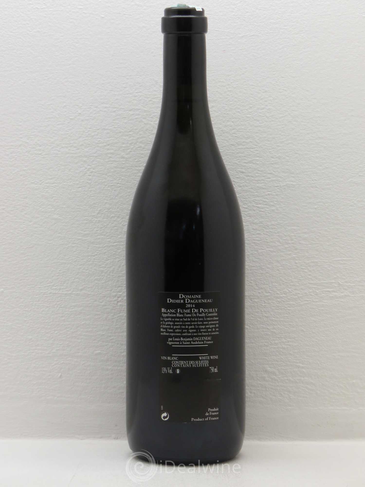 Vin de France (anciennement Pouilly-Fumé) Silex Dagueneau (Domaine Didier - Louis-Benjamin) 2014 - Lot de 1 bouteille - 1
