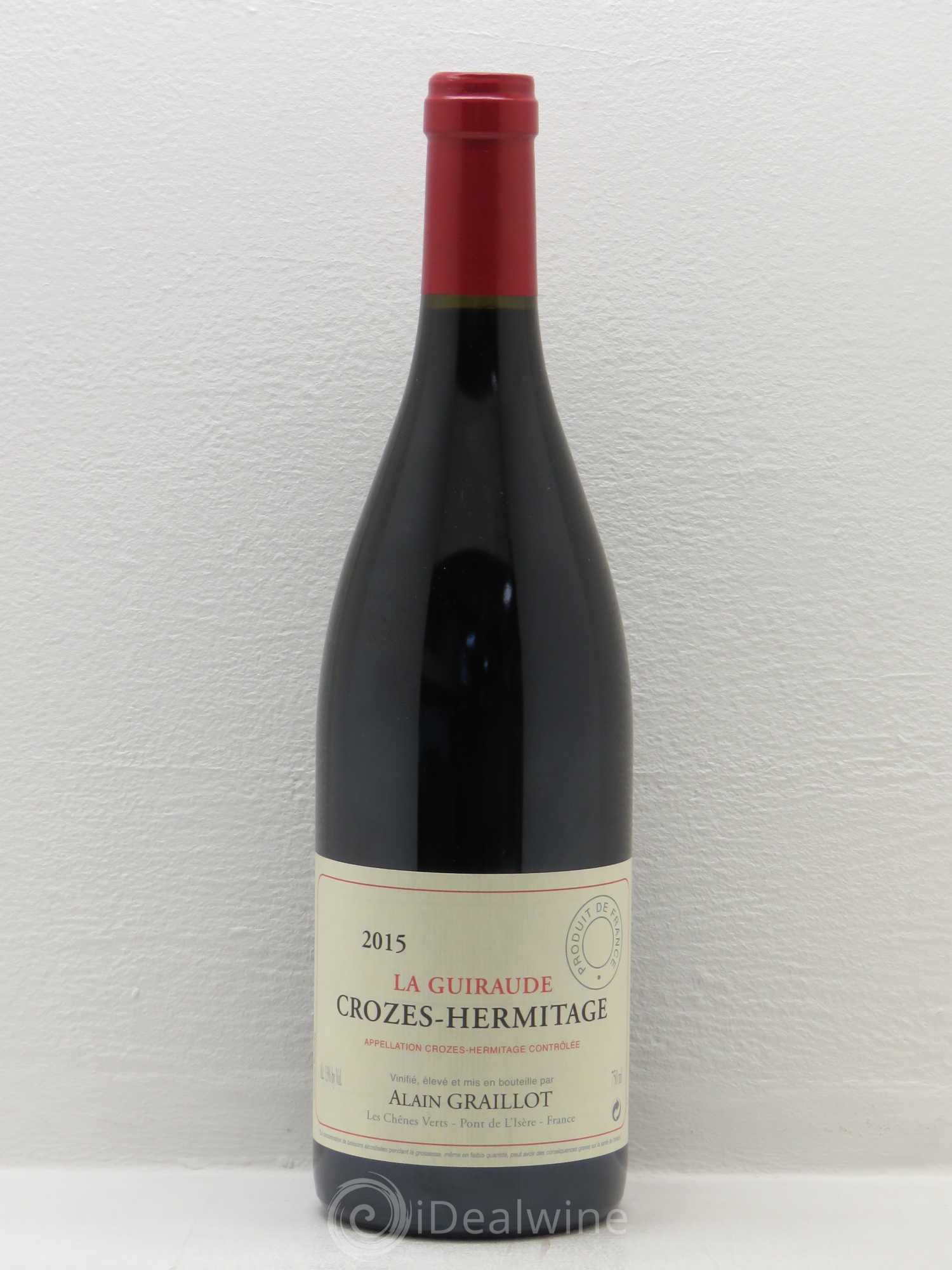 Crozes-Hermitage La Guiraude Domaine Graillot 2015 - Lot de 1 bouteille - 0