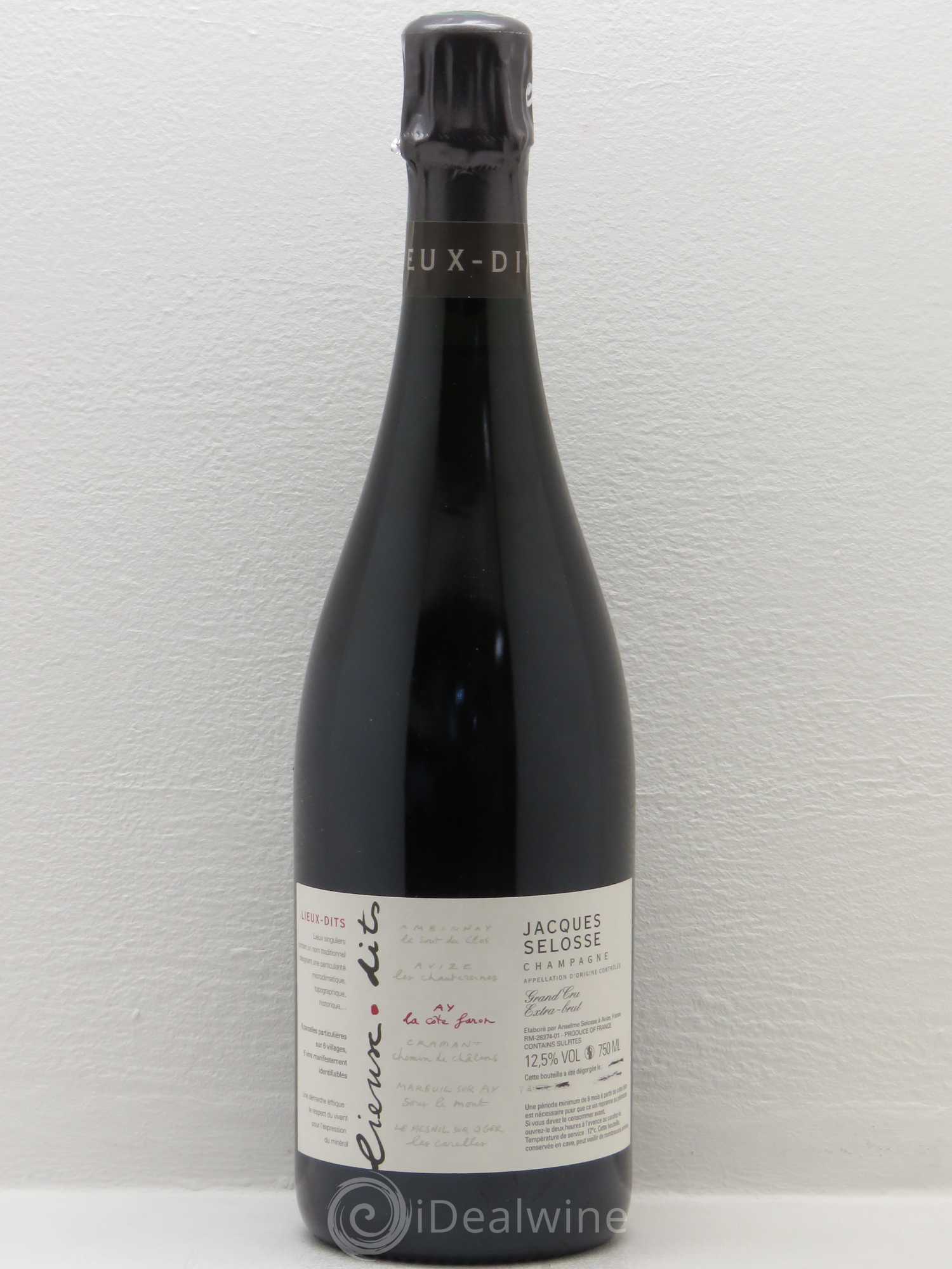 La Côte Faron Blanc de Noirs Grand Cru Extra-Brut Jacques Selosse - Lot de 1 bouteille - 0