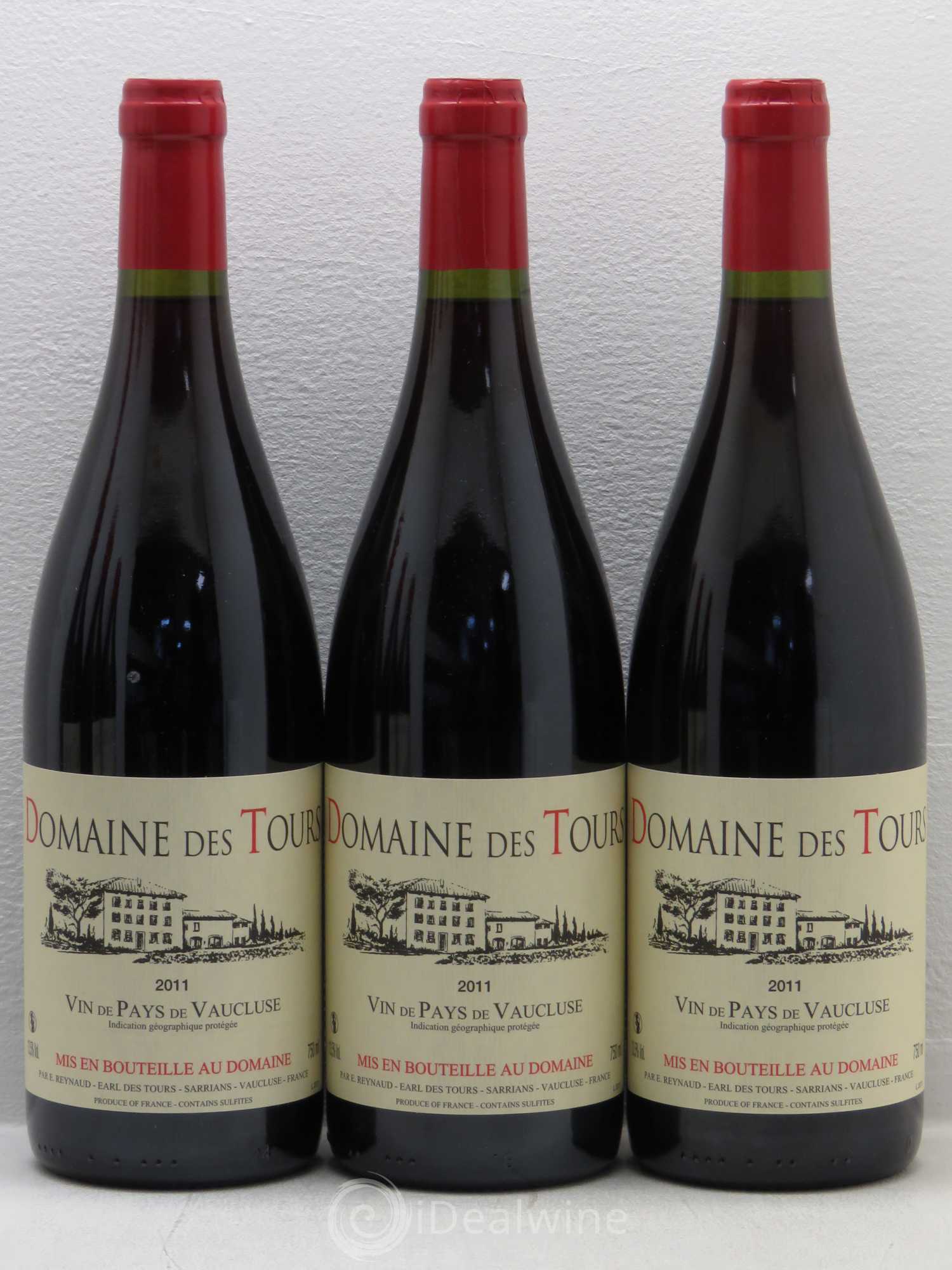 Vaucluse (Vin de Pays de Vaucluse) Domaine des Tours Emmanuel Reynaud 2011 - Lot de 6 bouteilles - 1