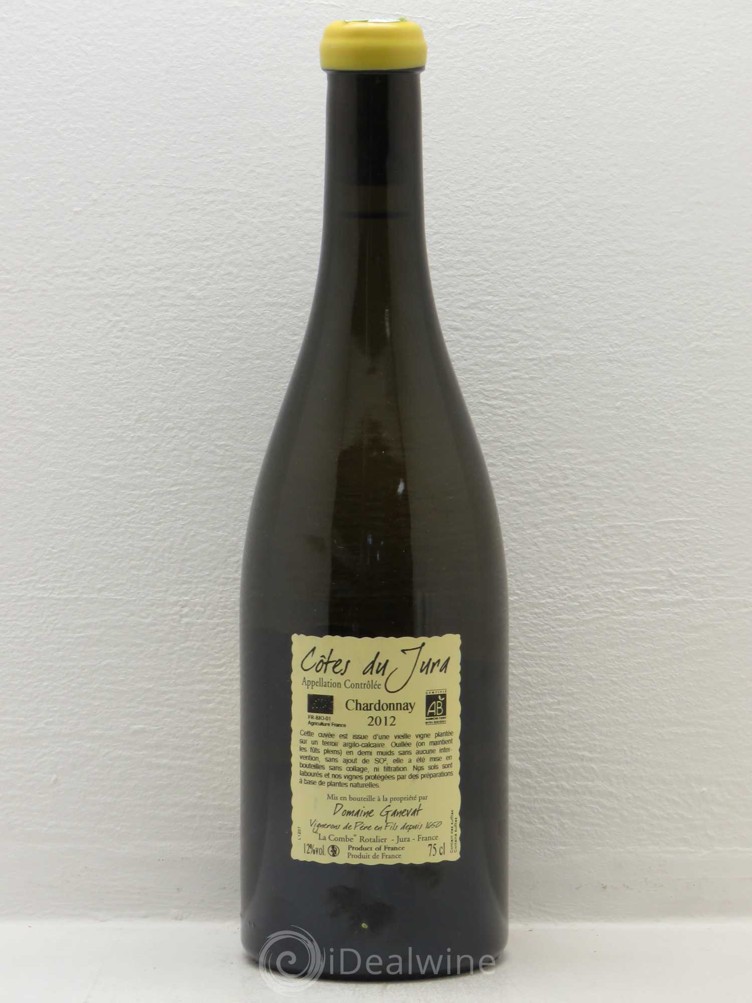 Côtes du Jura Les Chamois du Paradis Jean-François Ganevat (Domaine) 2012 - Lot de 1 bouteille - 1