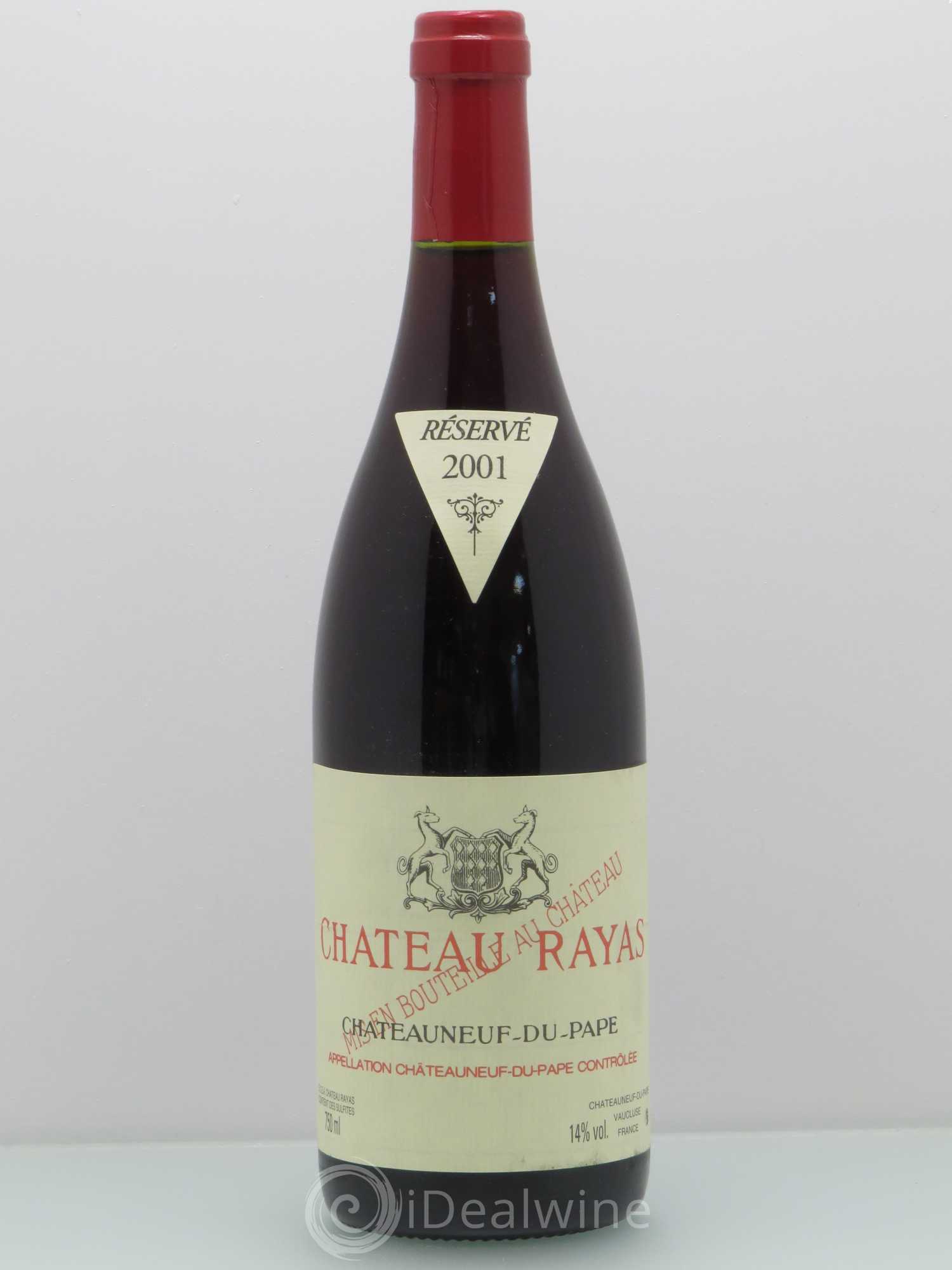 Châteauneuf-du-Pape Château Rayas Emmanuel Reynaud 2001 - Lot de 1 bouteille - 0