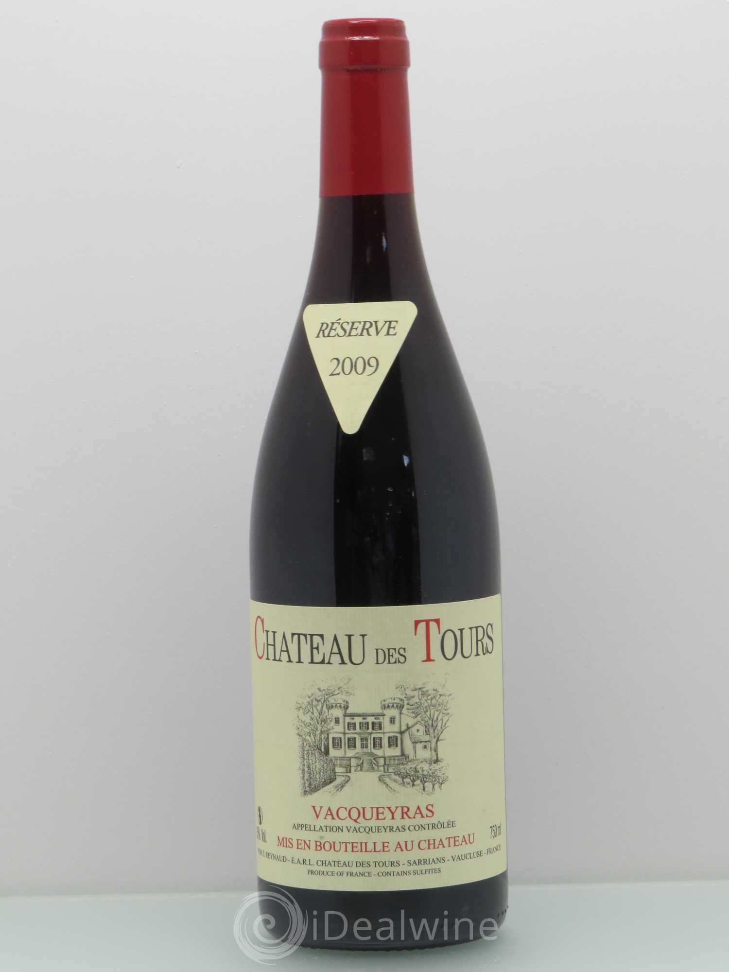Vacqueyras Château des Tours Emmanuel Reynaud 2009 - Lot de 1 bouteille - 0