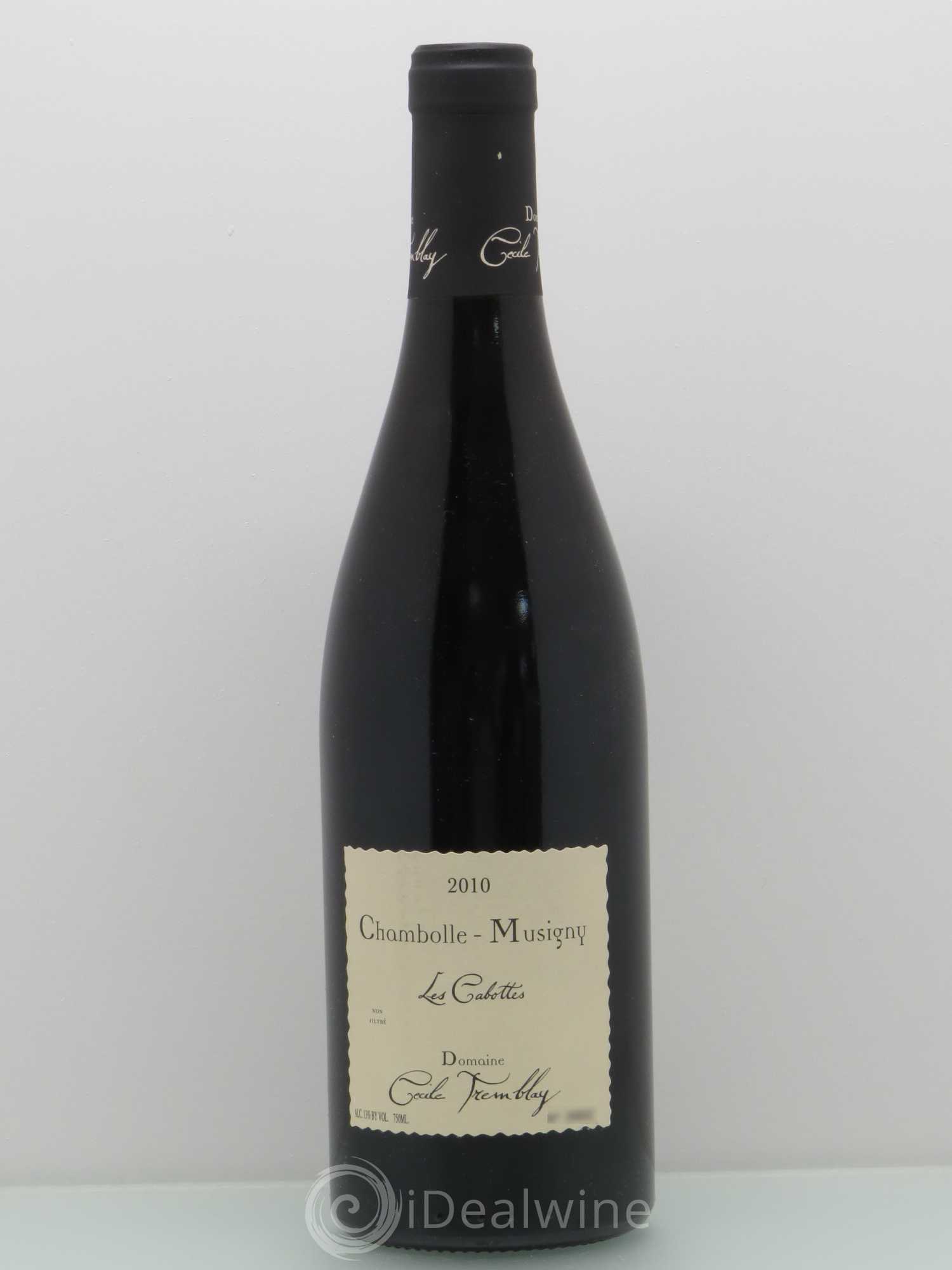 Chambolle-Musigny Les Cabottes Cécile Tremblay 2010 - Lot de 1 bouteille - 0