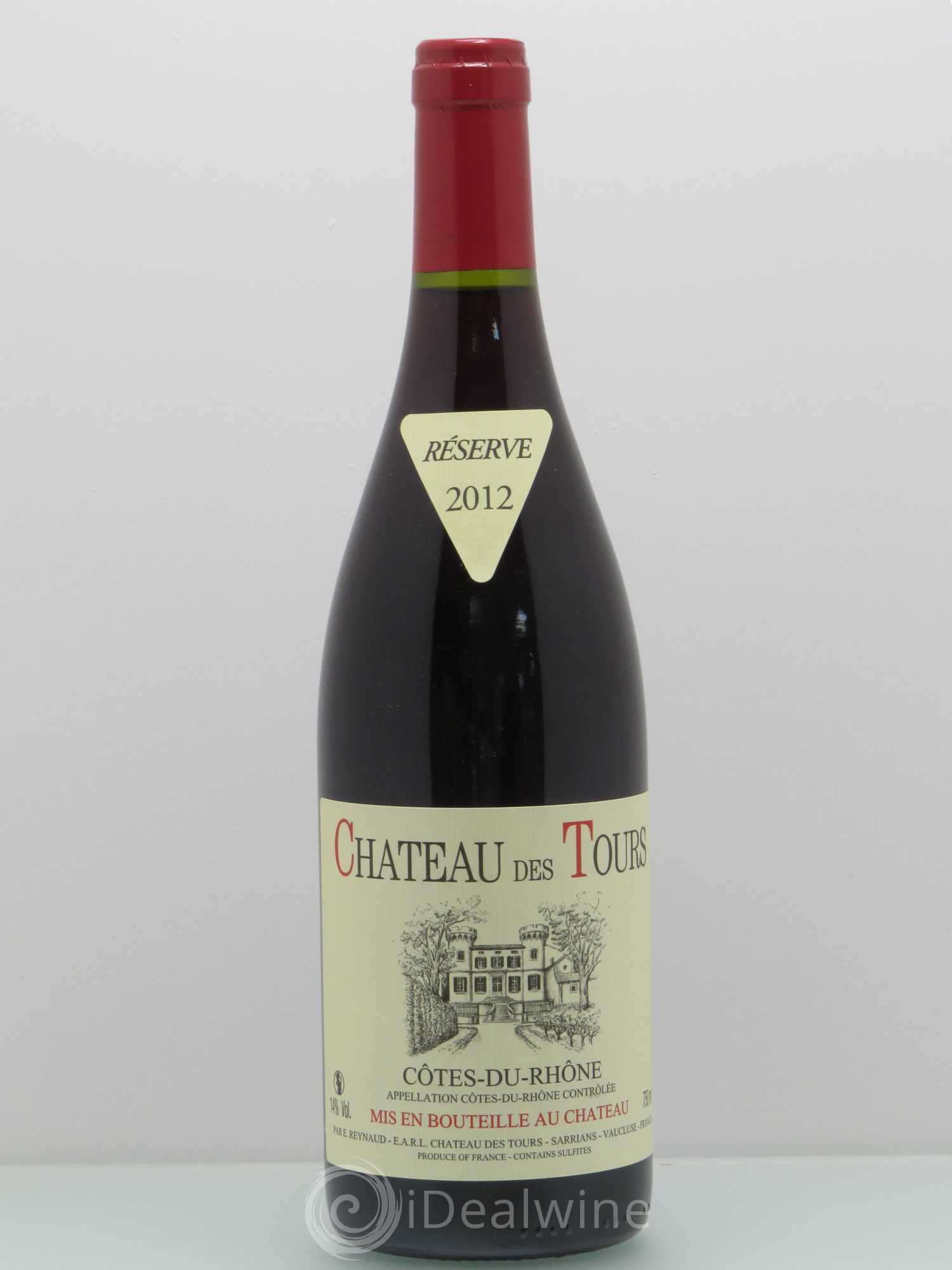 Côtes-du-Rhône Château des Tours Emmanuel Reynaud 2012 - Lot de 1 bouteille - 0