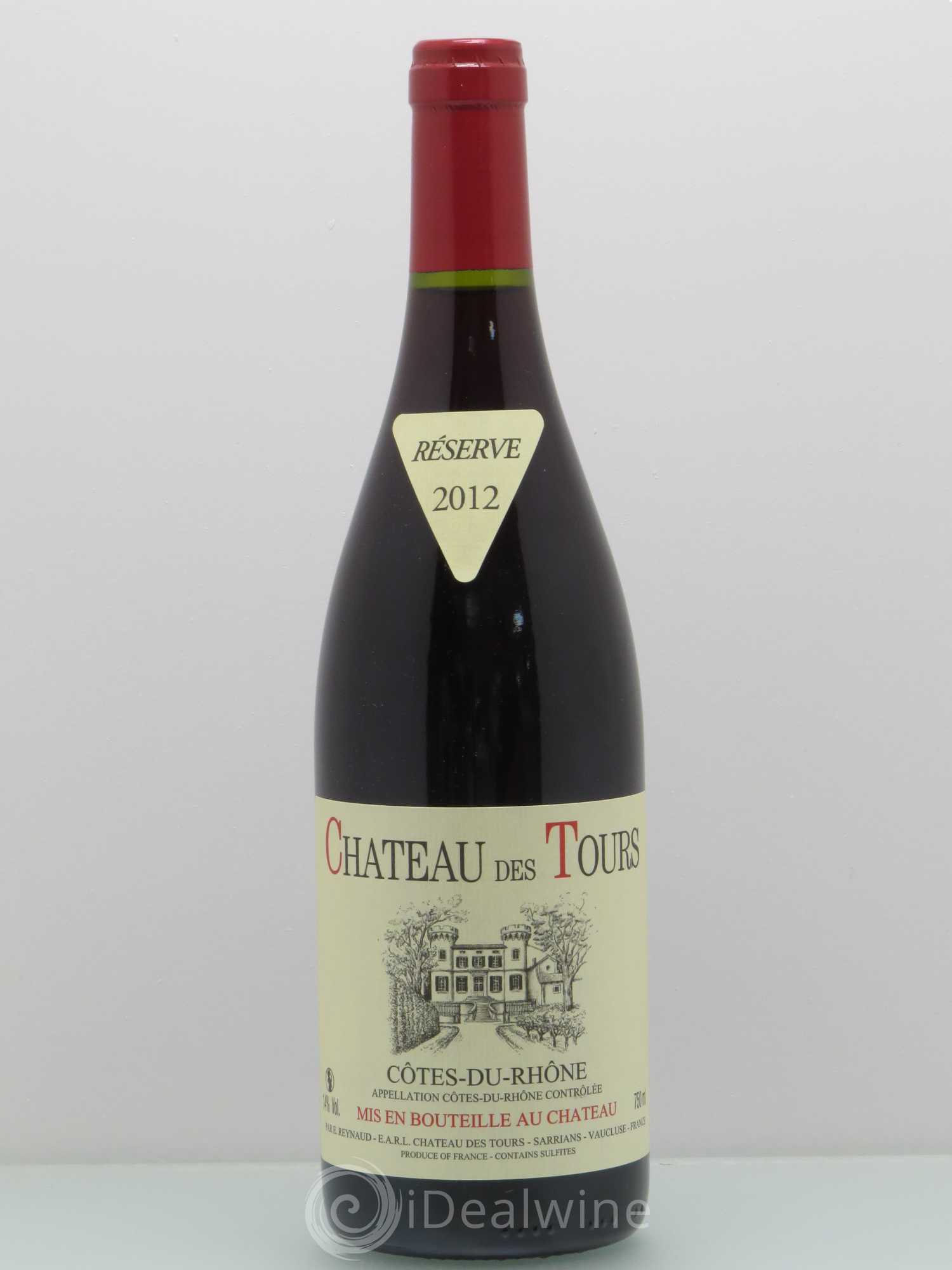 Côtes-du-Rhône Château des Tours Emmanuel Reynaud 2012 - Lot de 1 bouteille - 0