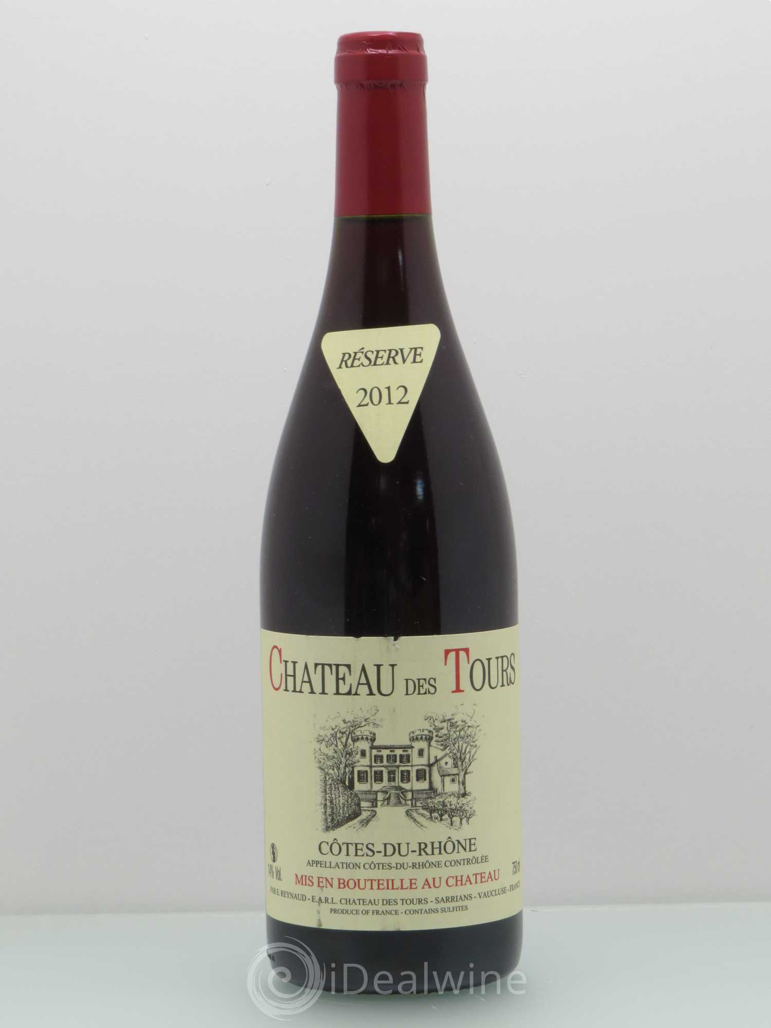 Côtes-du-Rhône Château des Tours Emmanuel Reynaud 2012 - Lot de 1 bouteille - 0