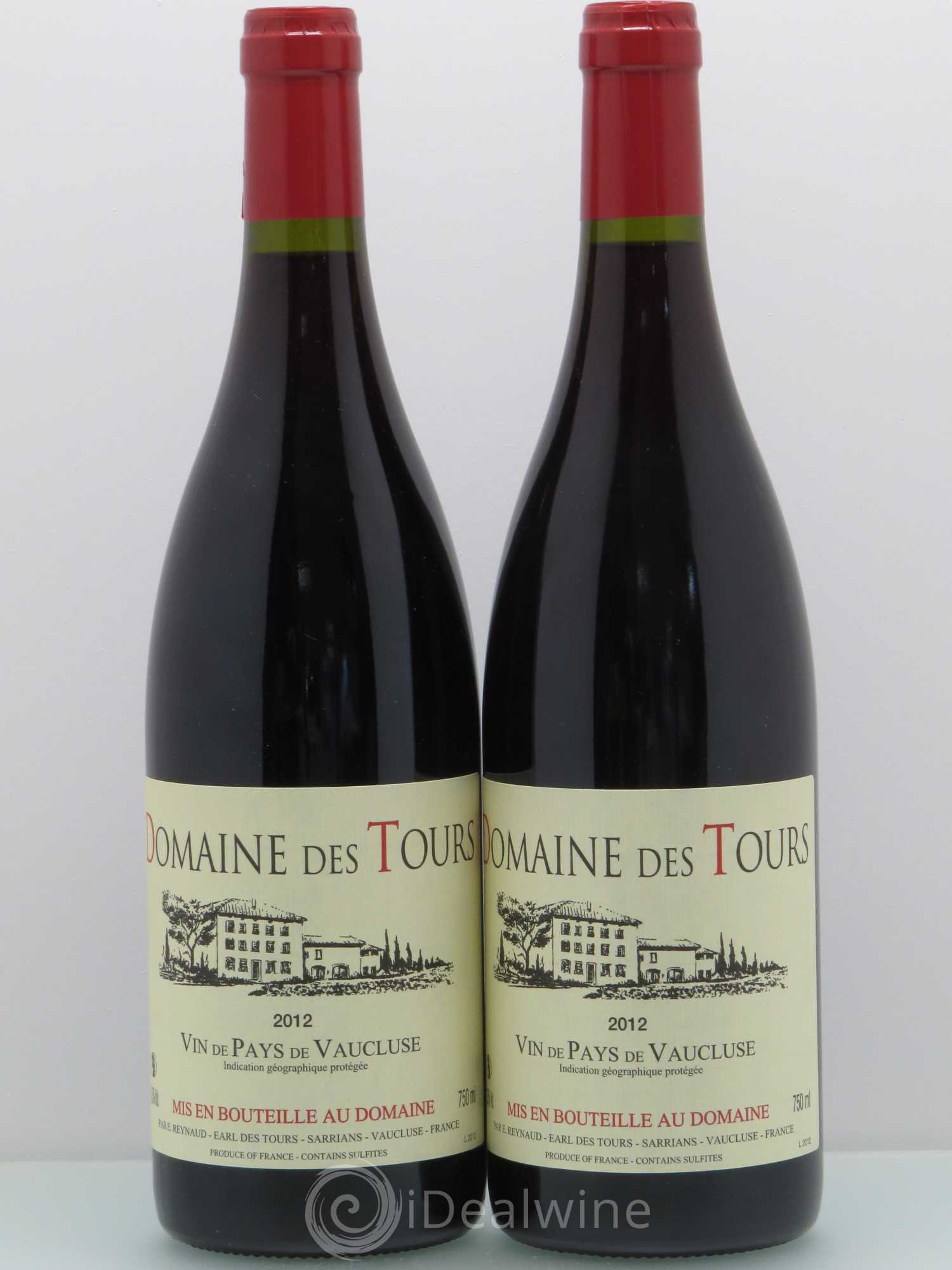 Vaucluse (Vin de Pays de Vaucluse) Domaine des Tours Emmanuel Reynaud 2012 - Lotto di 2 bottiglie - 0