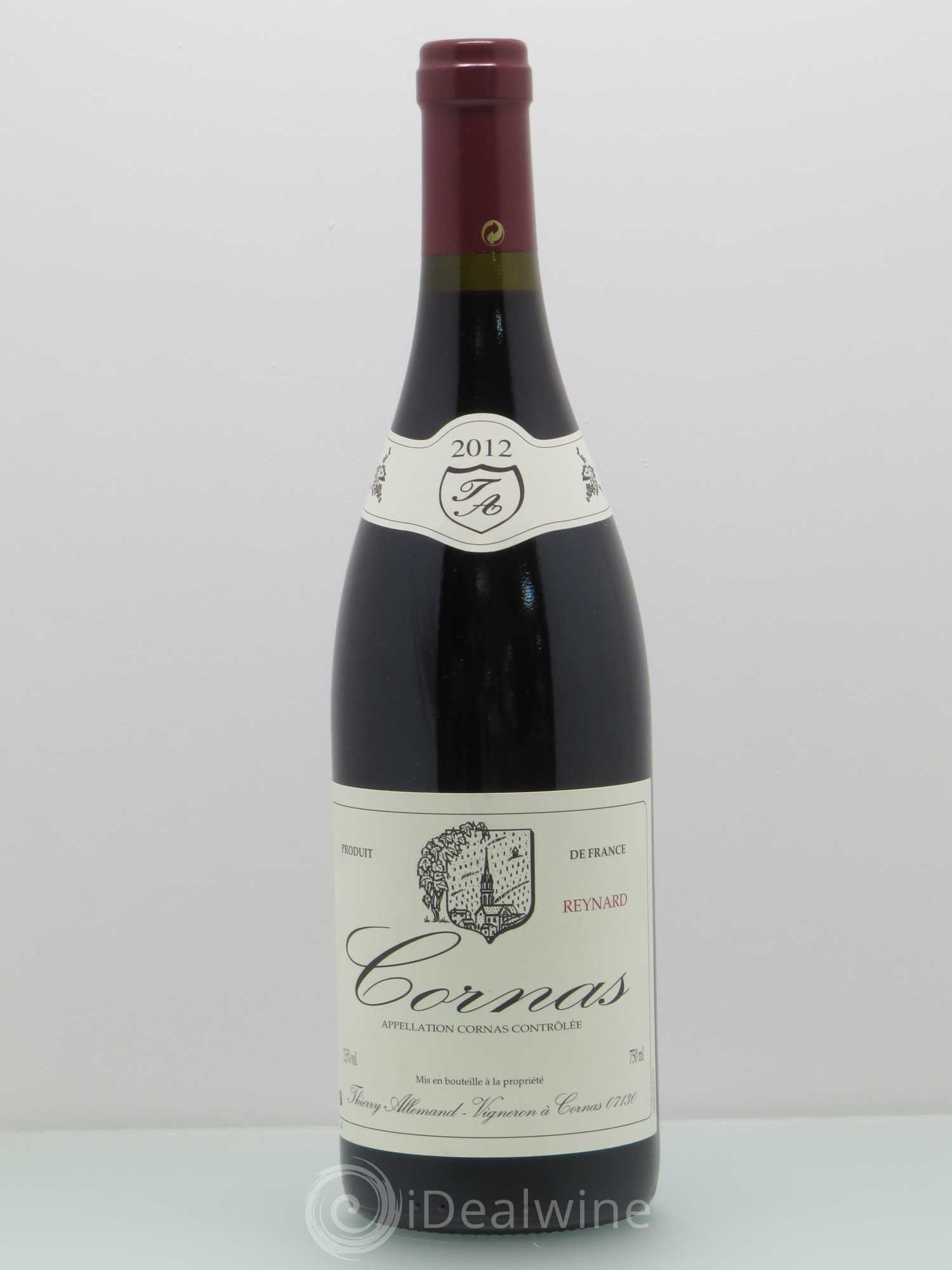 Cornas Reynard Thierry Allemand 2012 - Lot de 1 bouteille - 0