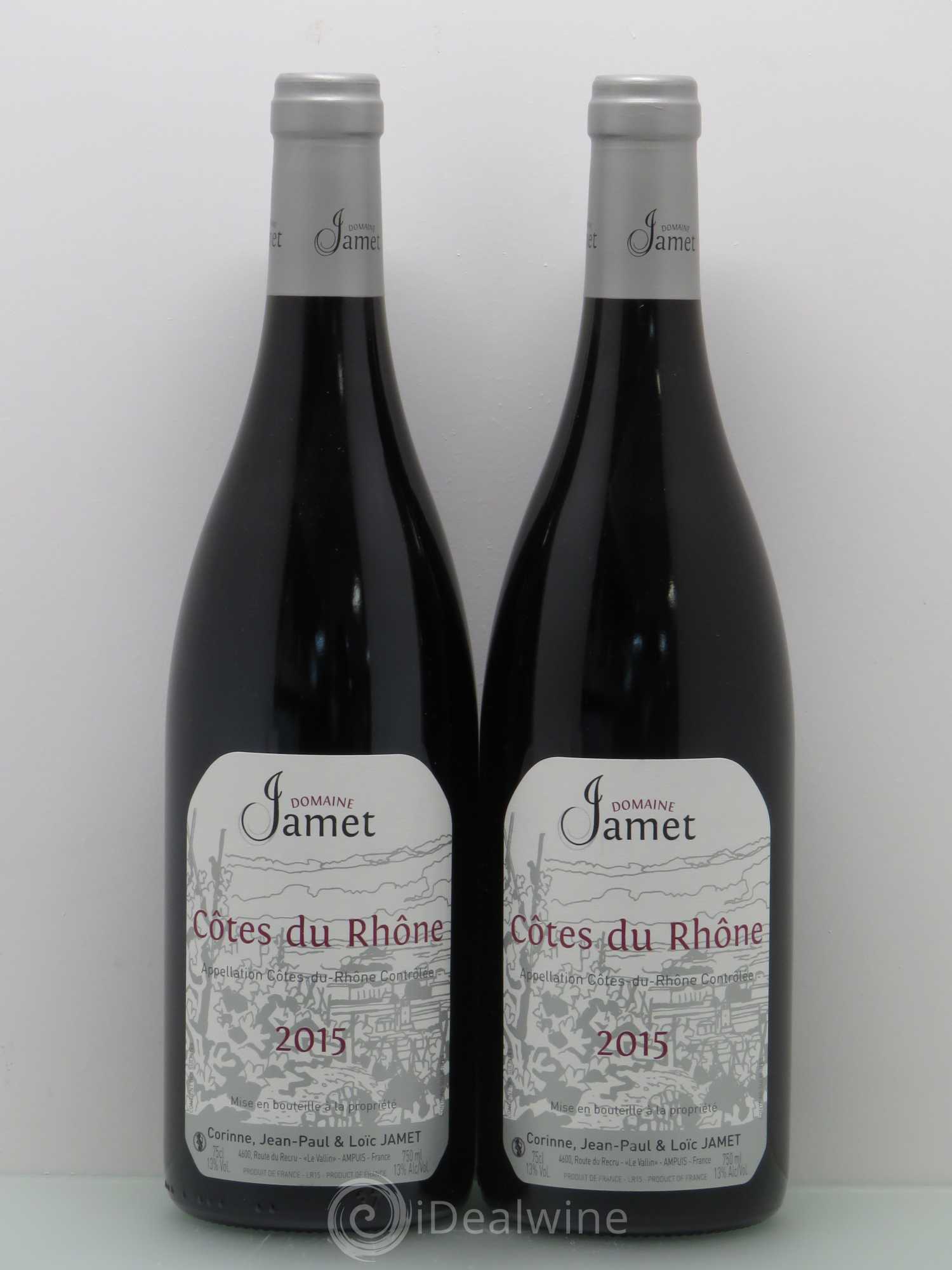 Côtes-du-Rhône Jamet 2015 - Lot de 2 bouteilles - 0